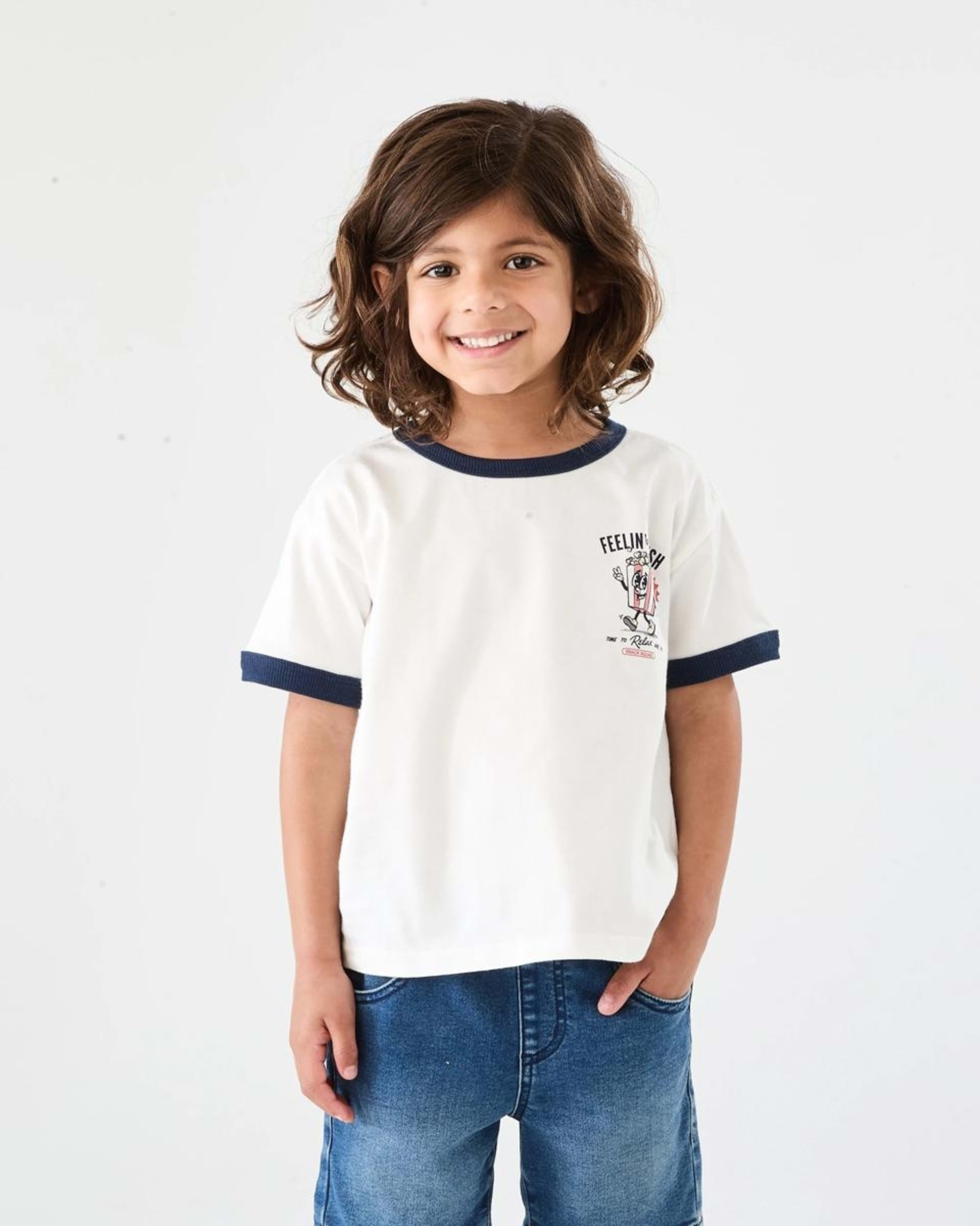 1 Ringer T-shirt Wht Food, 1 of 6