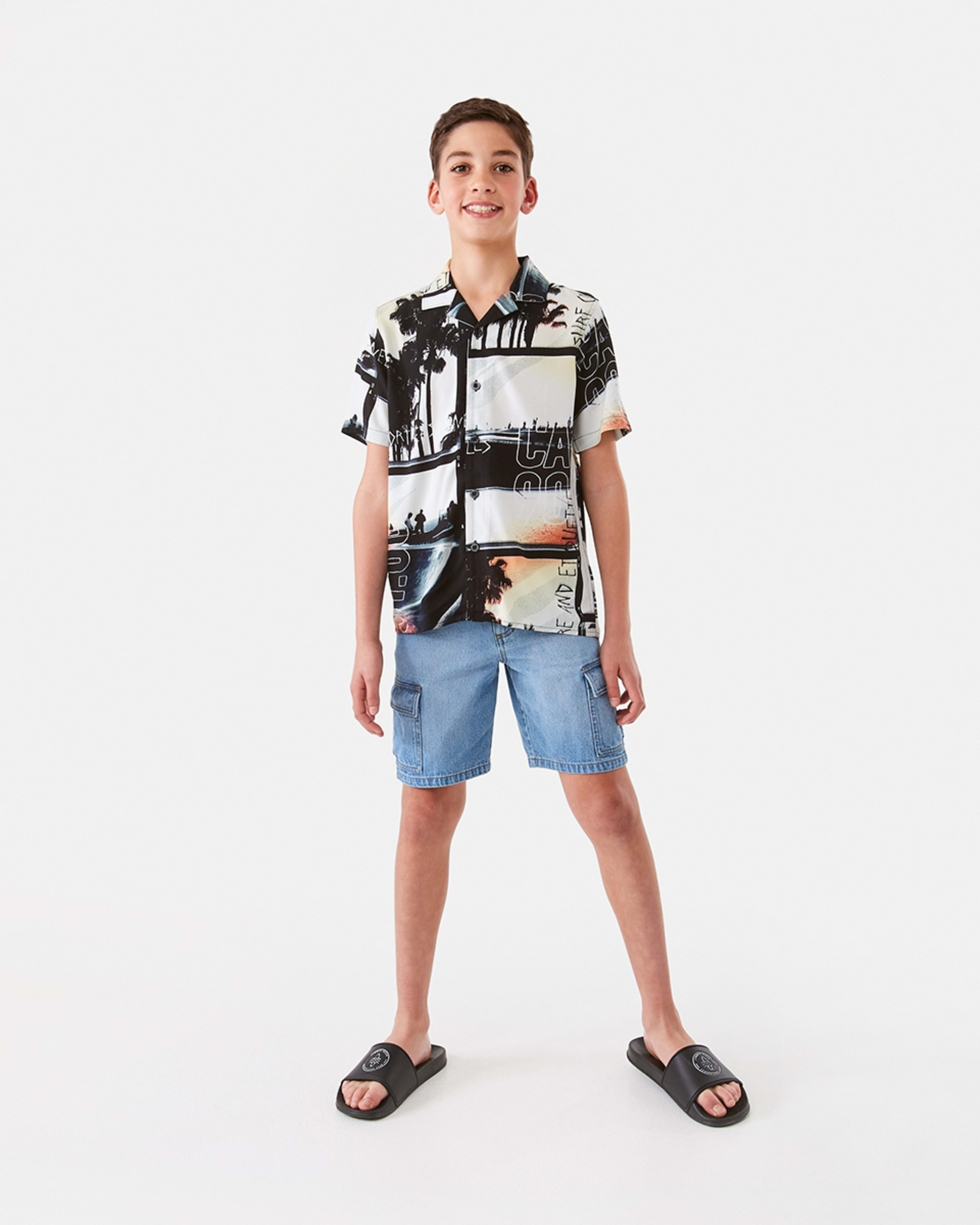 6 Short Sleeve Resort Shirt Wht Plmskt, 6 of 9