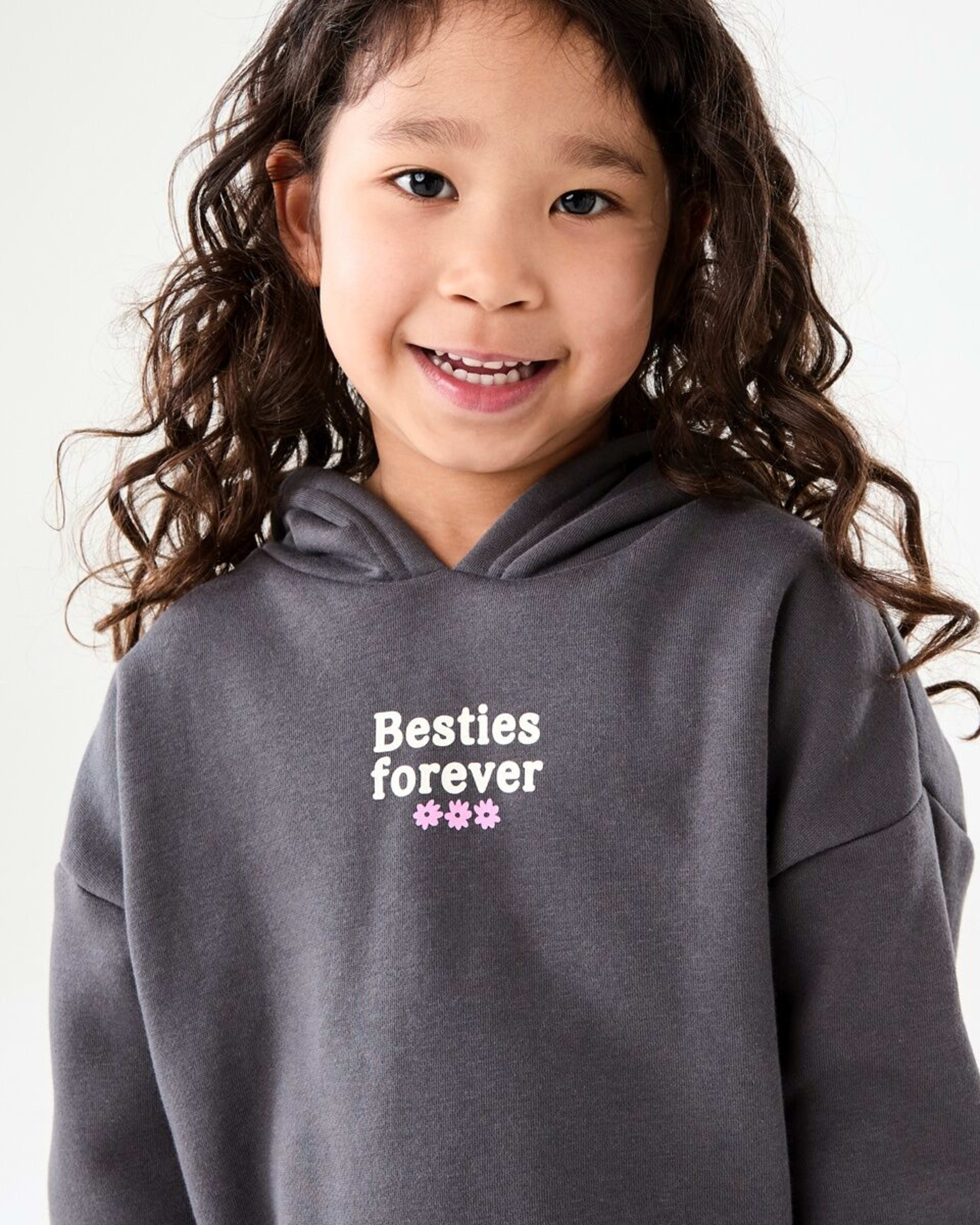 3 Oversized Hoodie FLOWER BESTIES FOREVER GREY, 3 of 6