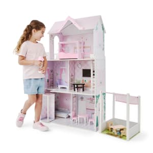 21 Piece Wooden Fashion Dollhouse