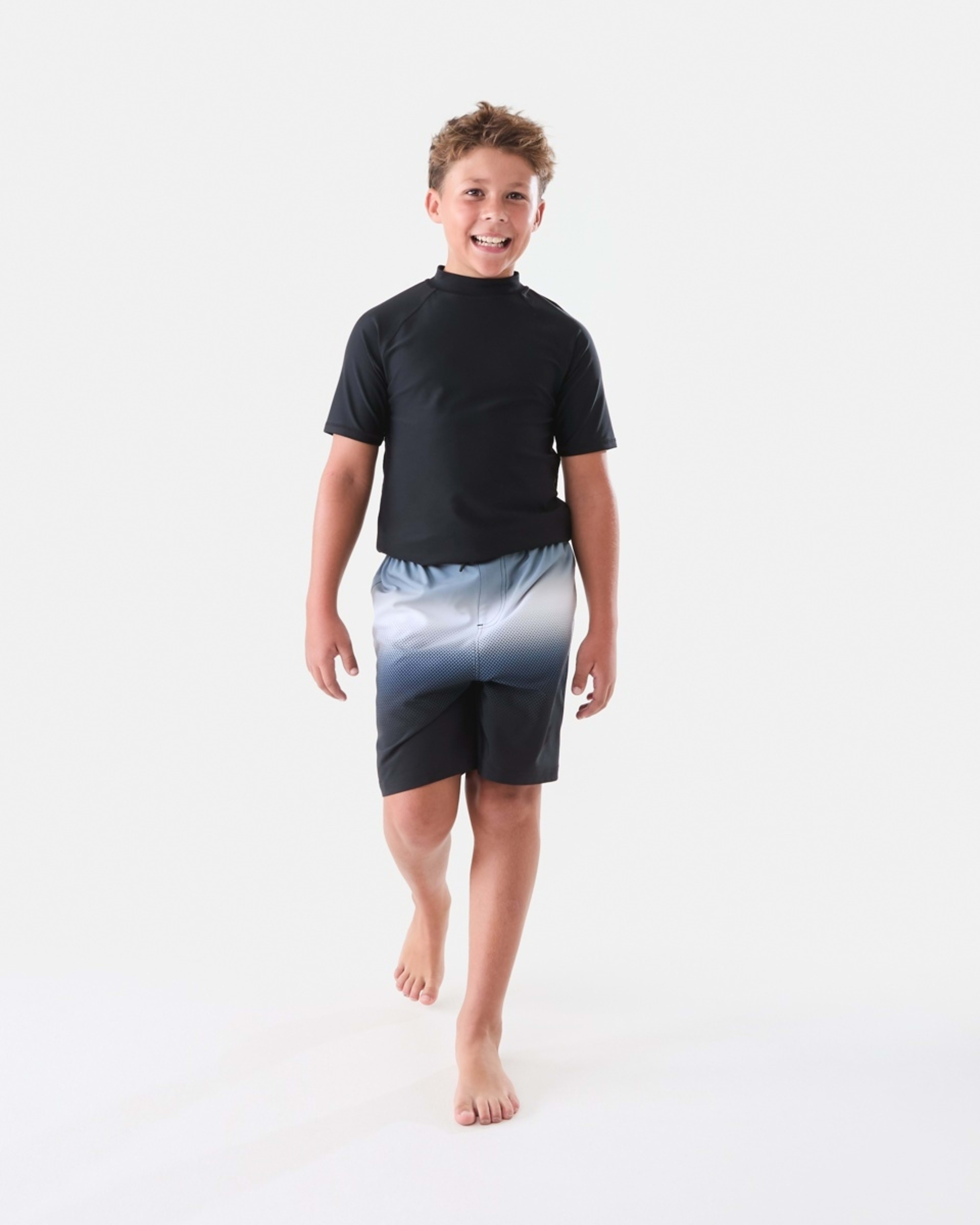 6 Longline Printed Swim Shorts Ombre Pal, 6 of 7