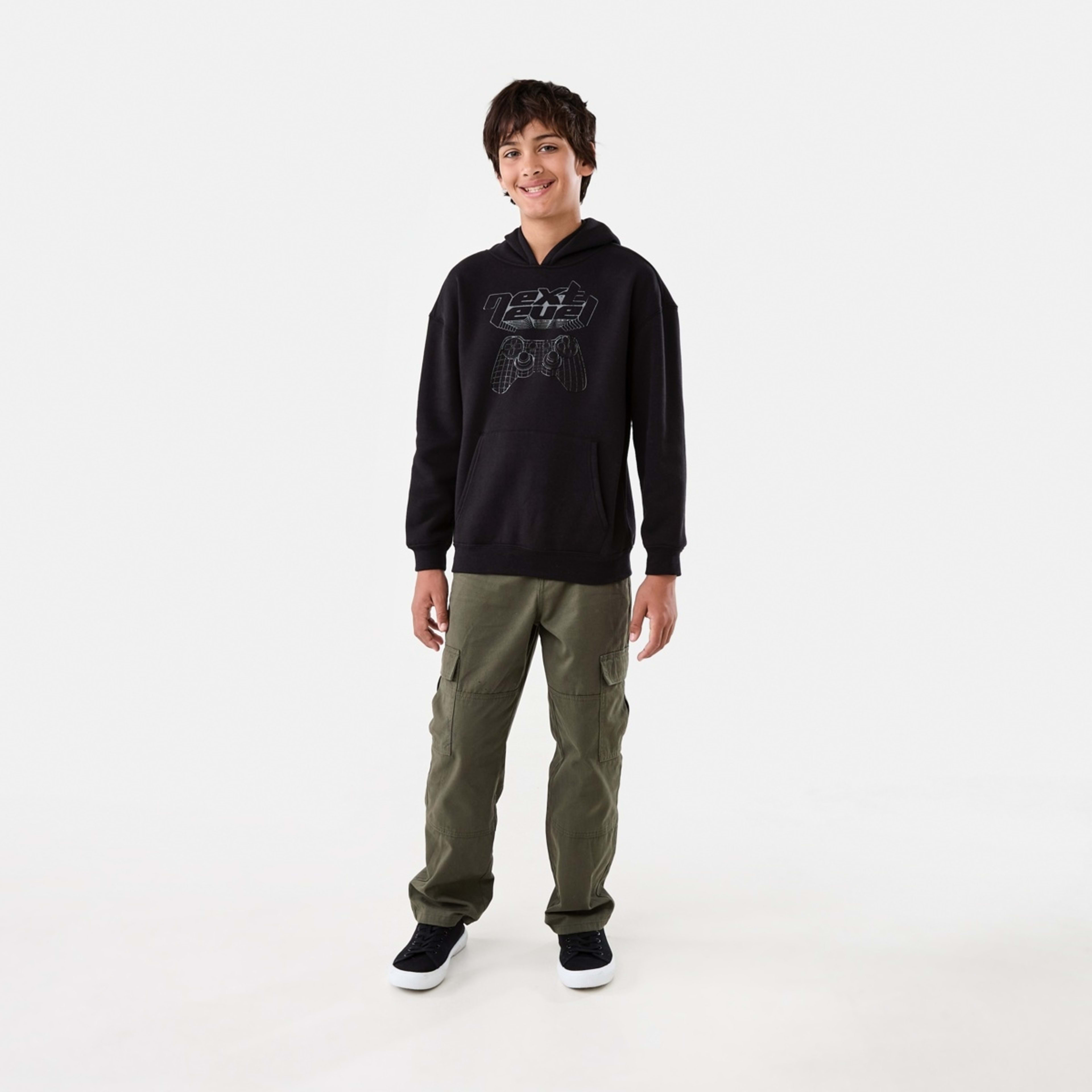 6 Print Pullover Hoodie With Pocket Next Level, 6 of 9