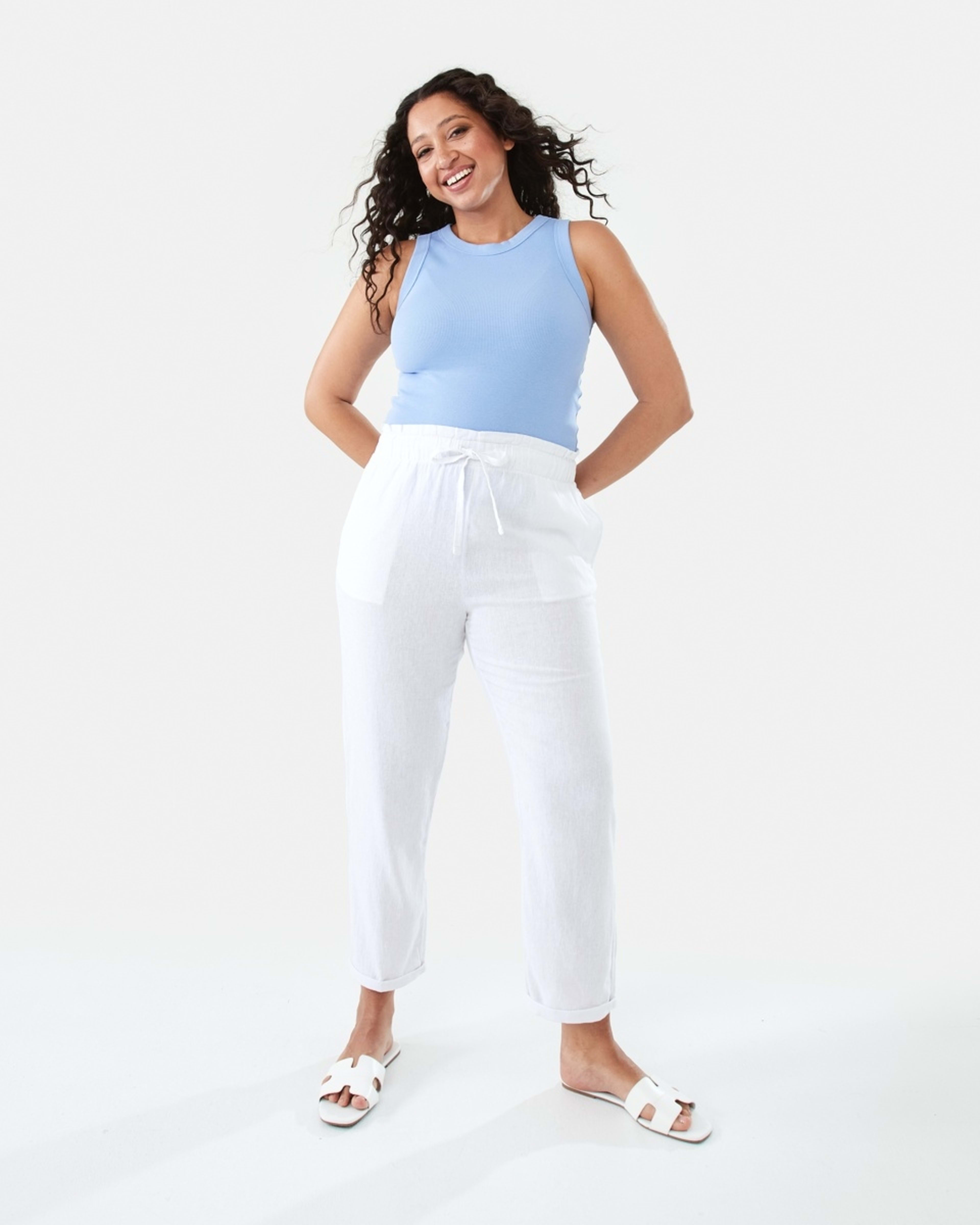 2 Sleeveless Rib Tank Blu Crnfwr, 2 of 9