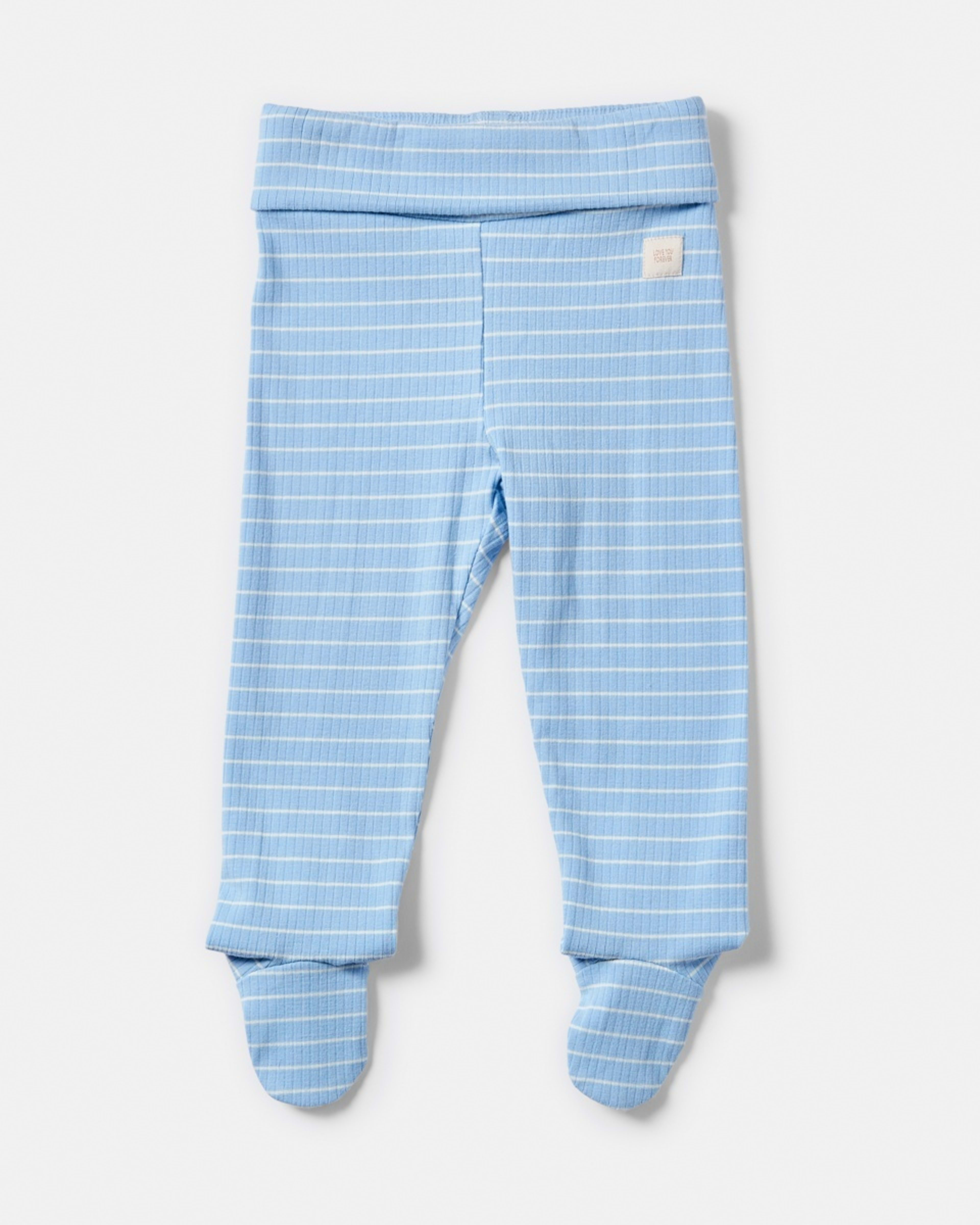 4 2 Piece Long Sleeve Wrap Newborn Set BLUE STRIPES, 4 of 6
