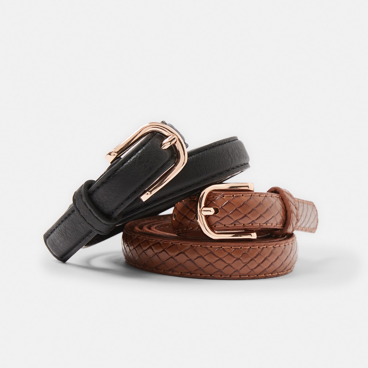 2 Pack Skinny Belt Kmart