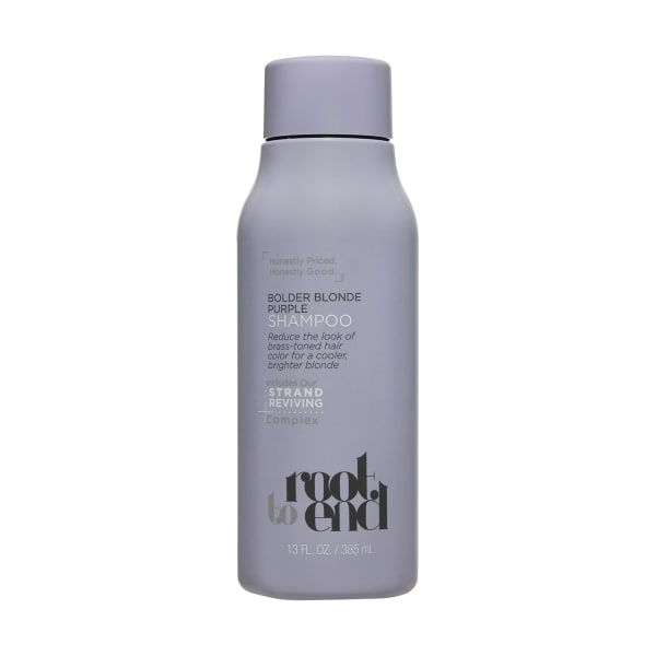 Root to End Bolder Blonde Purple Shampoo 385ml - Amino Acid Strand Reviving Complex - Kmart Root to End Bolder Blonde Purple Shampoo 385ml - Amino Acid Strand Reviving Complex - Kmart