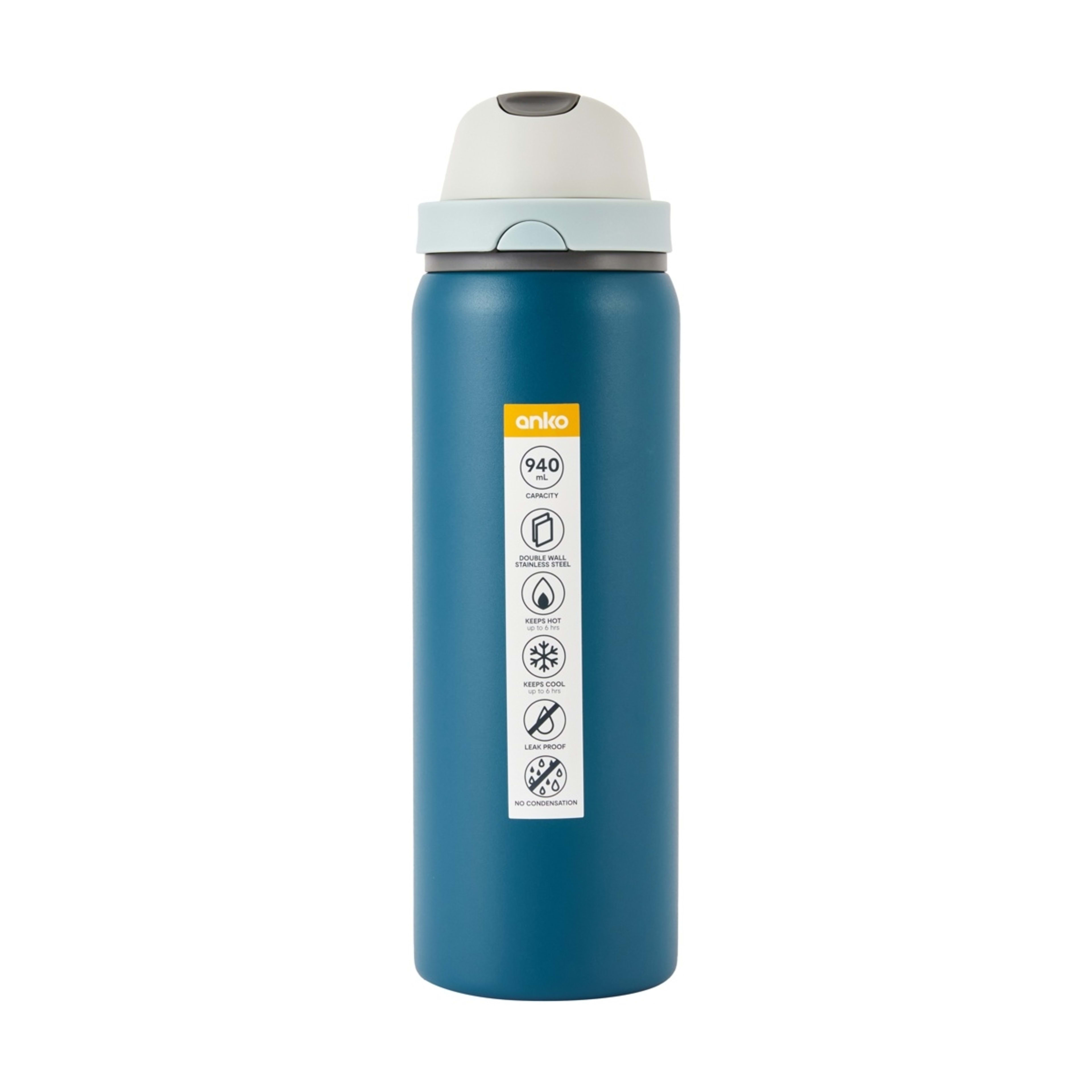 7 940ml Navy Dual Function Drink Bottle, 7 of 7
