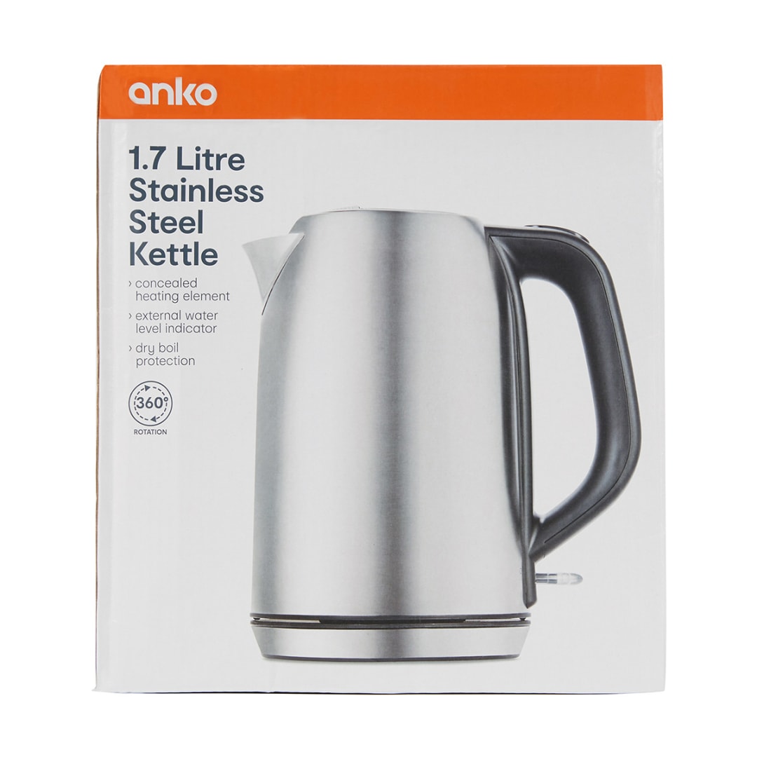 1.7L Stainless Steel Kettle Kmart