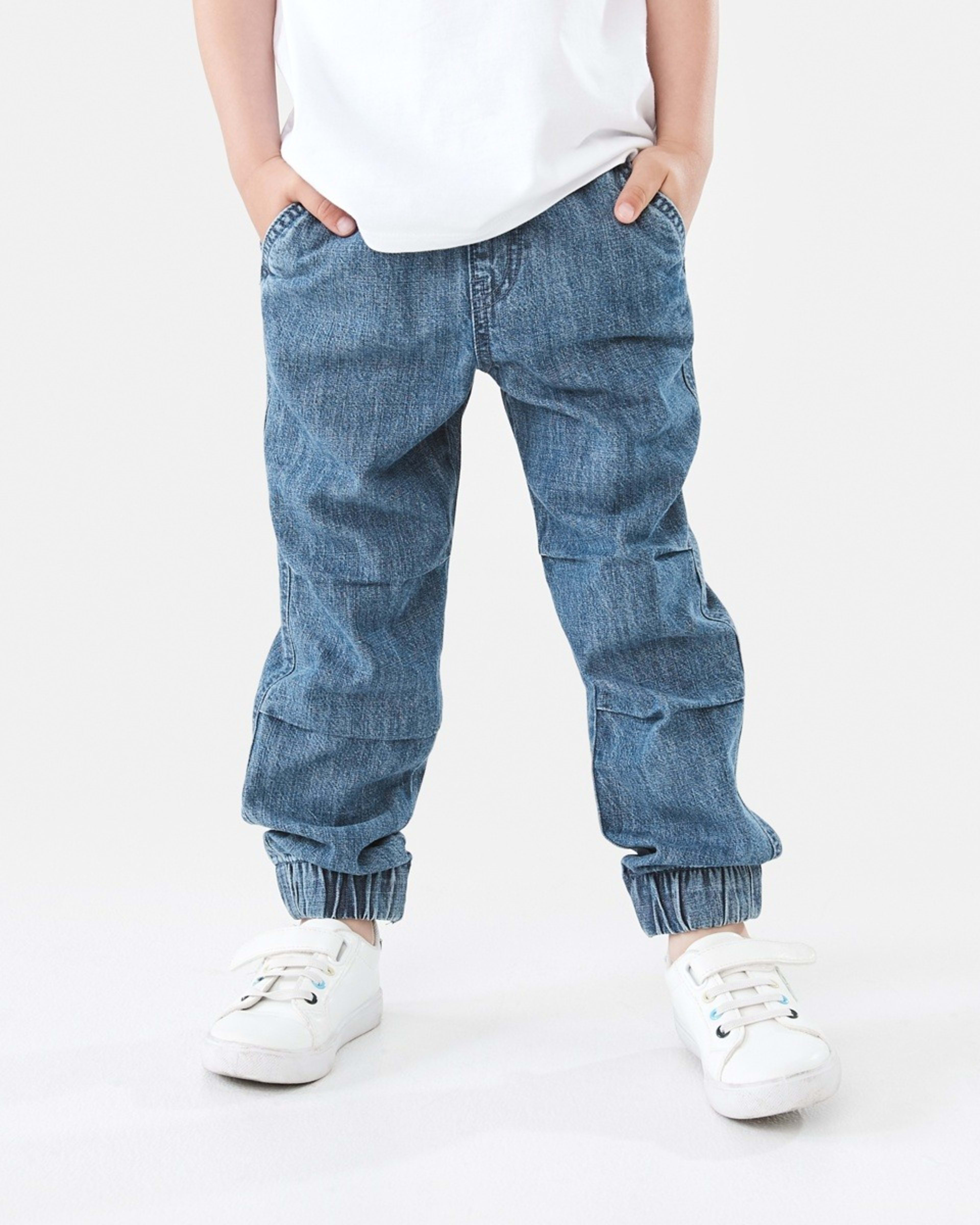 1 Denim Joggers DARK WASH, 1 of 8