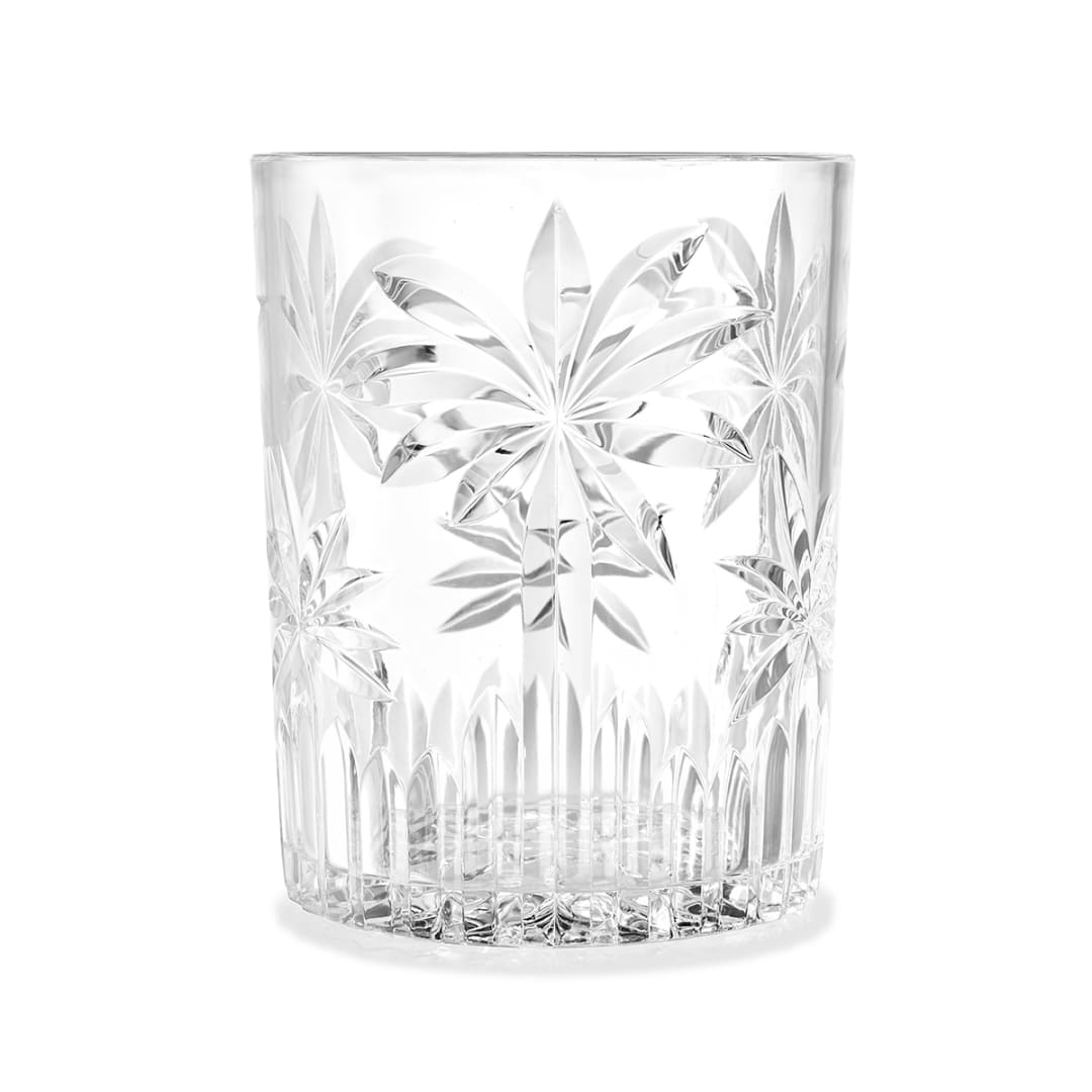 4 Clear Palm Acrylic Tumblers Kmart