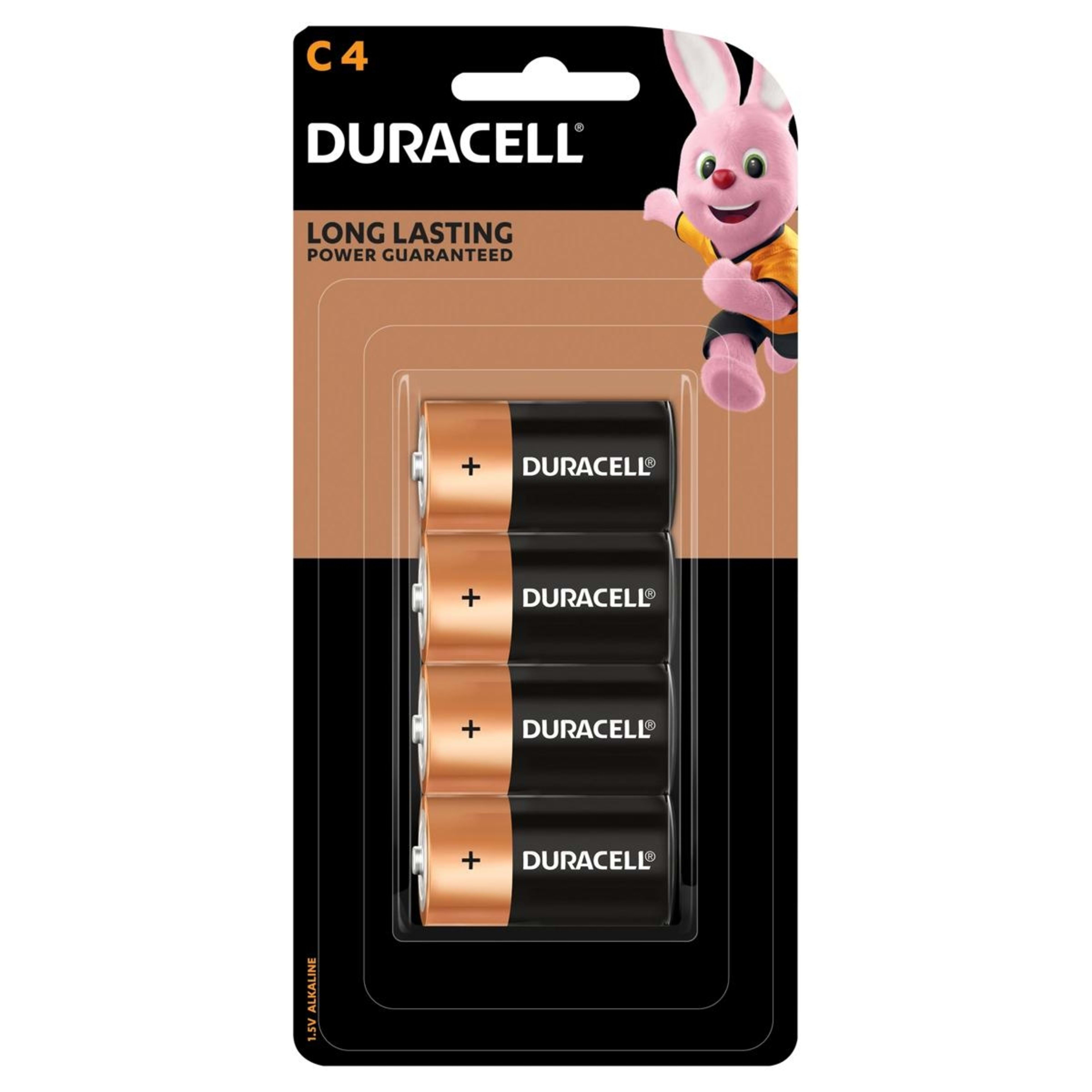 1 4 Pack Duracell Coppertop C 1.5V Alkaline Batteries