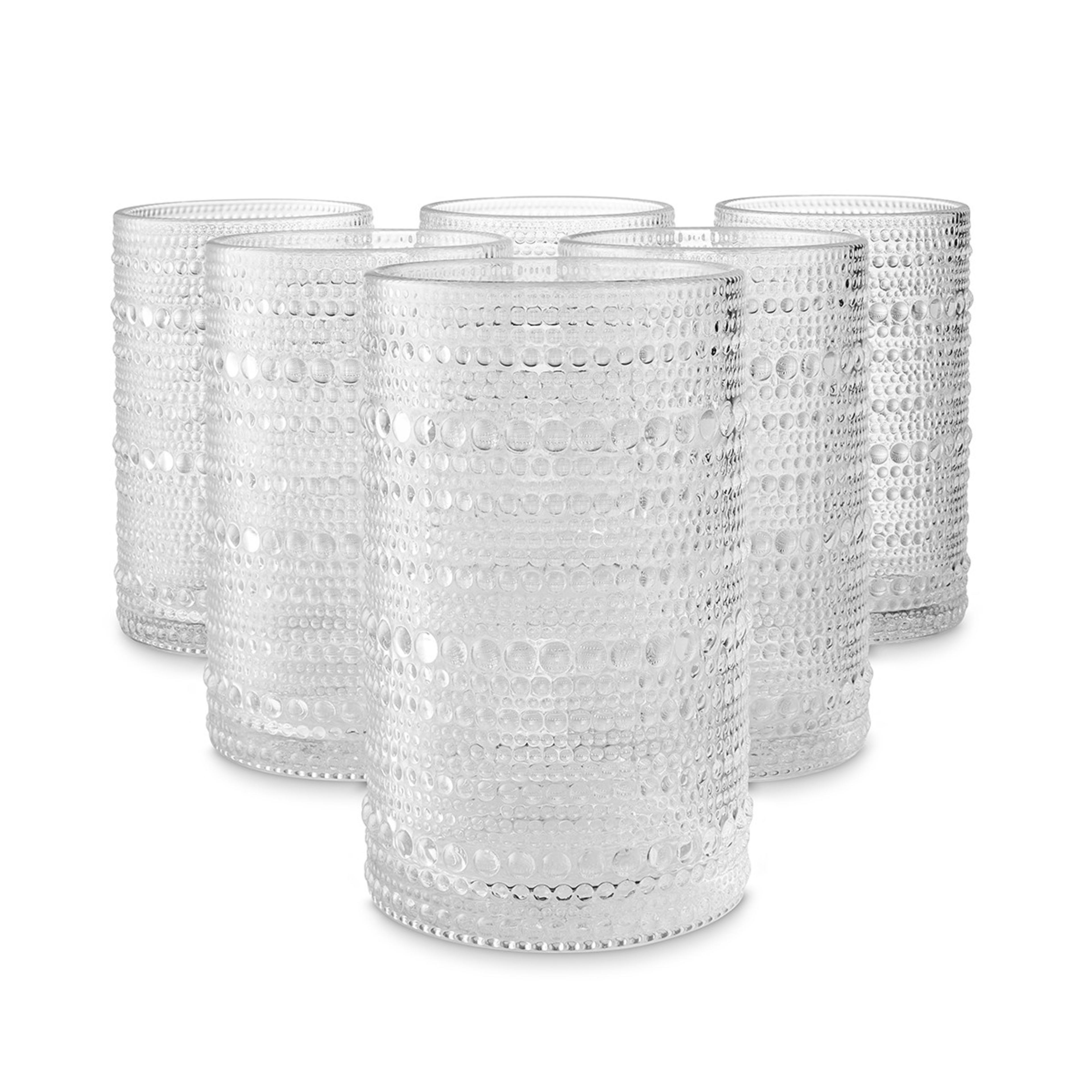 1 6 Clear Pearls Hiball Glasses, 1 of 7