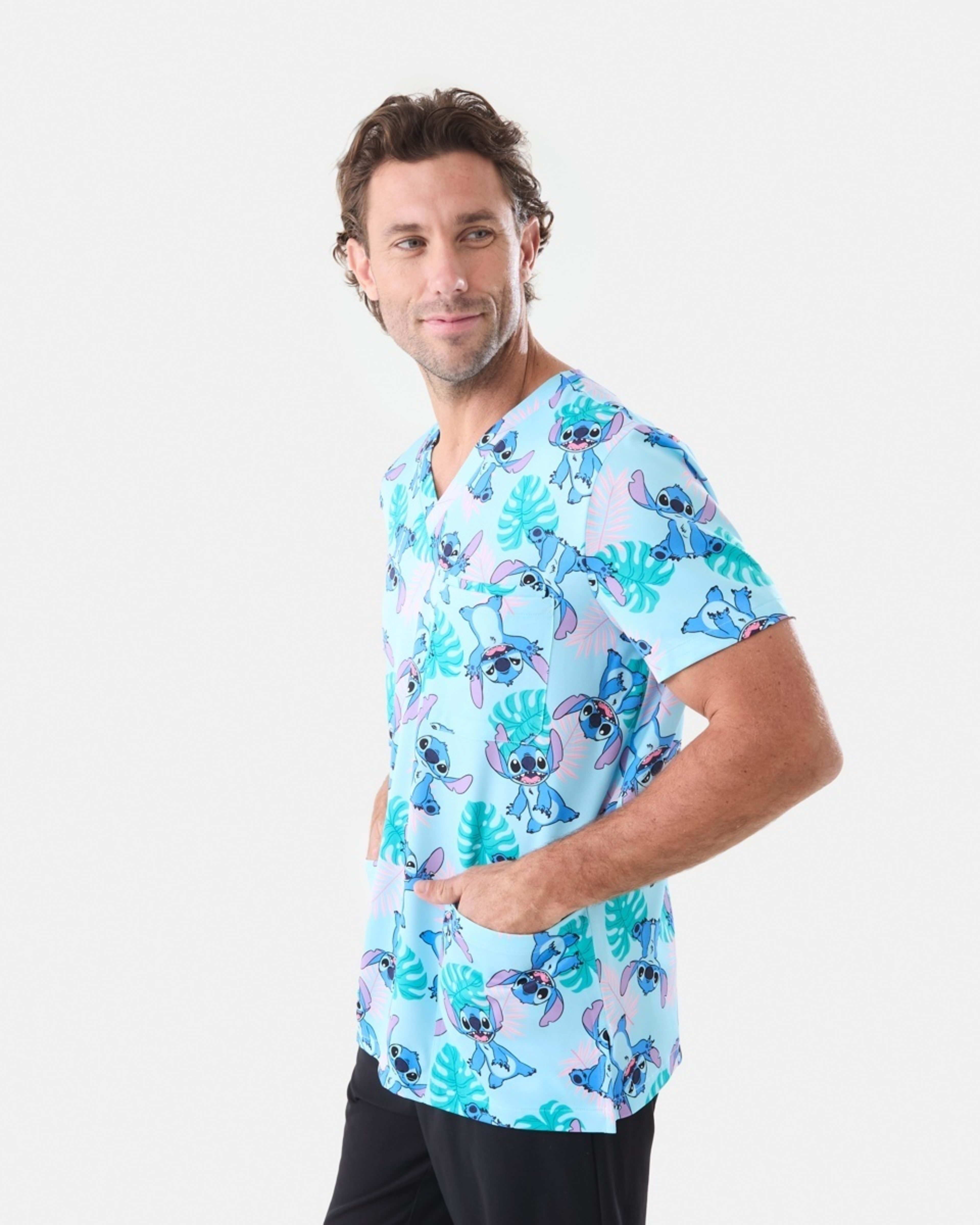 2 Work Short Sleeve Disney Lilo & Stitch License Scrub Top Stitch, 2 of 6