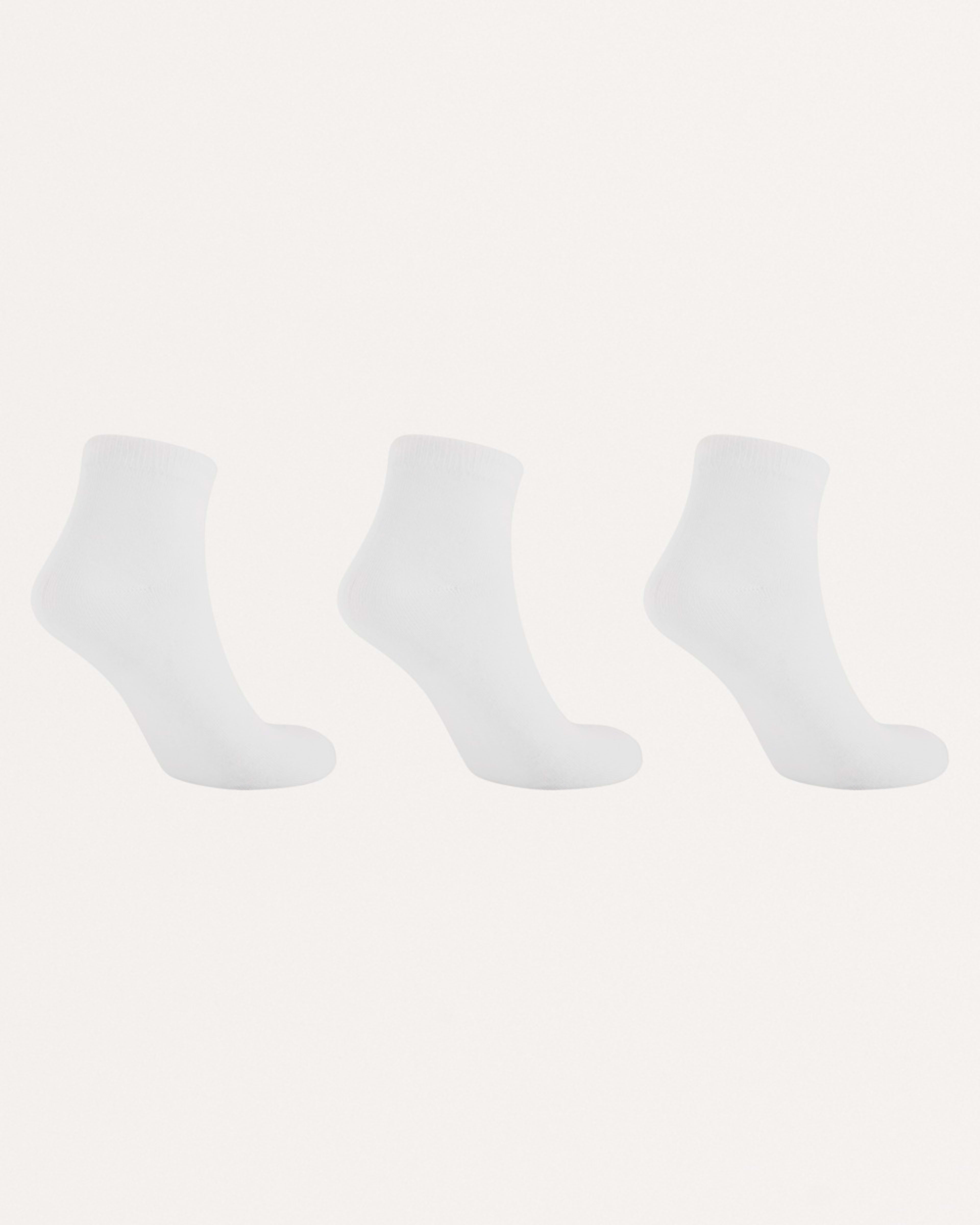 2 3 Pack Anklet Socks White, 2 of 3
