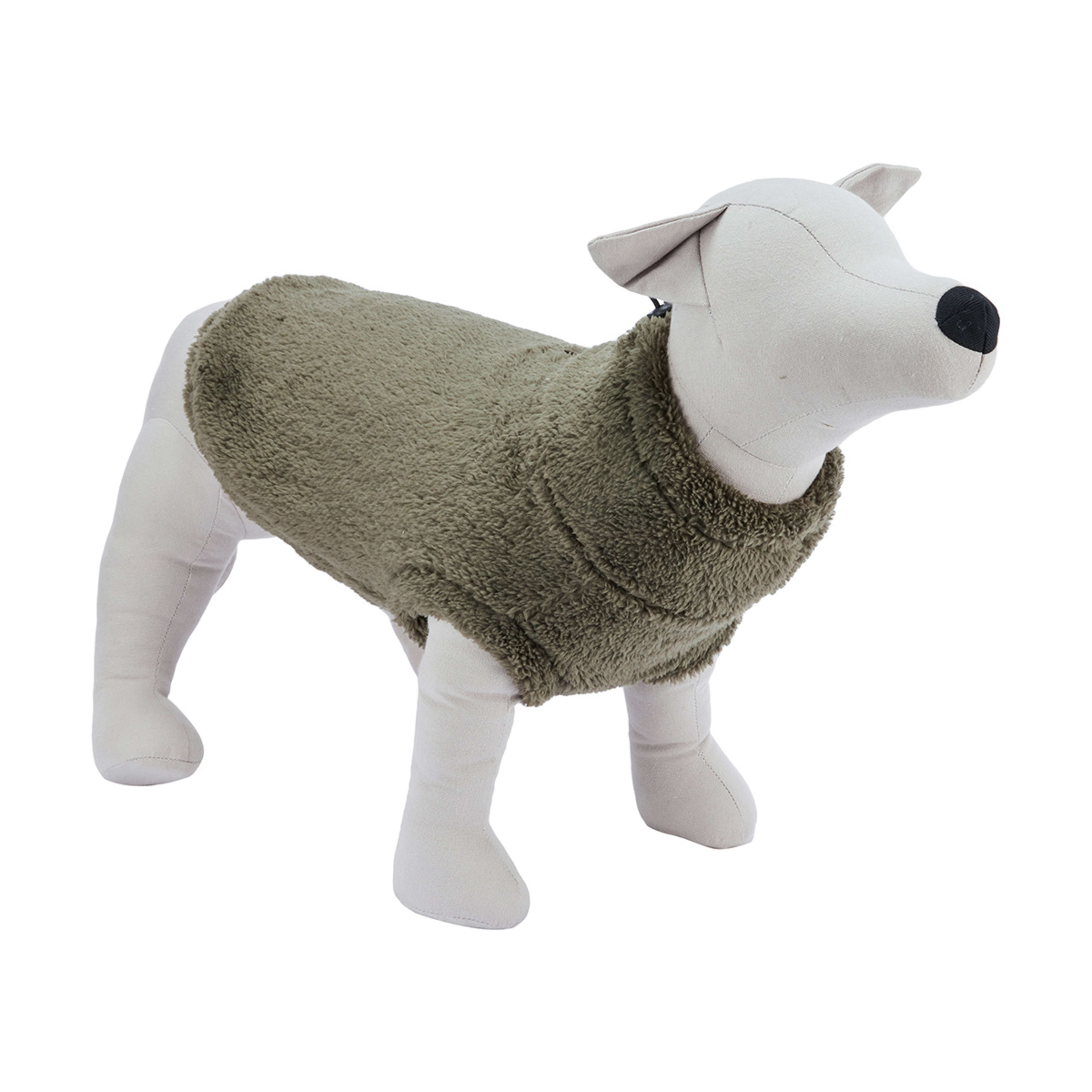 Pet Teddy Fleece Jumper Medium, Green Kmart NZ