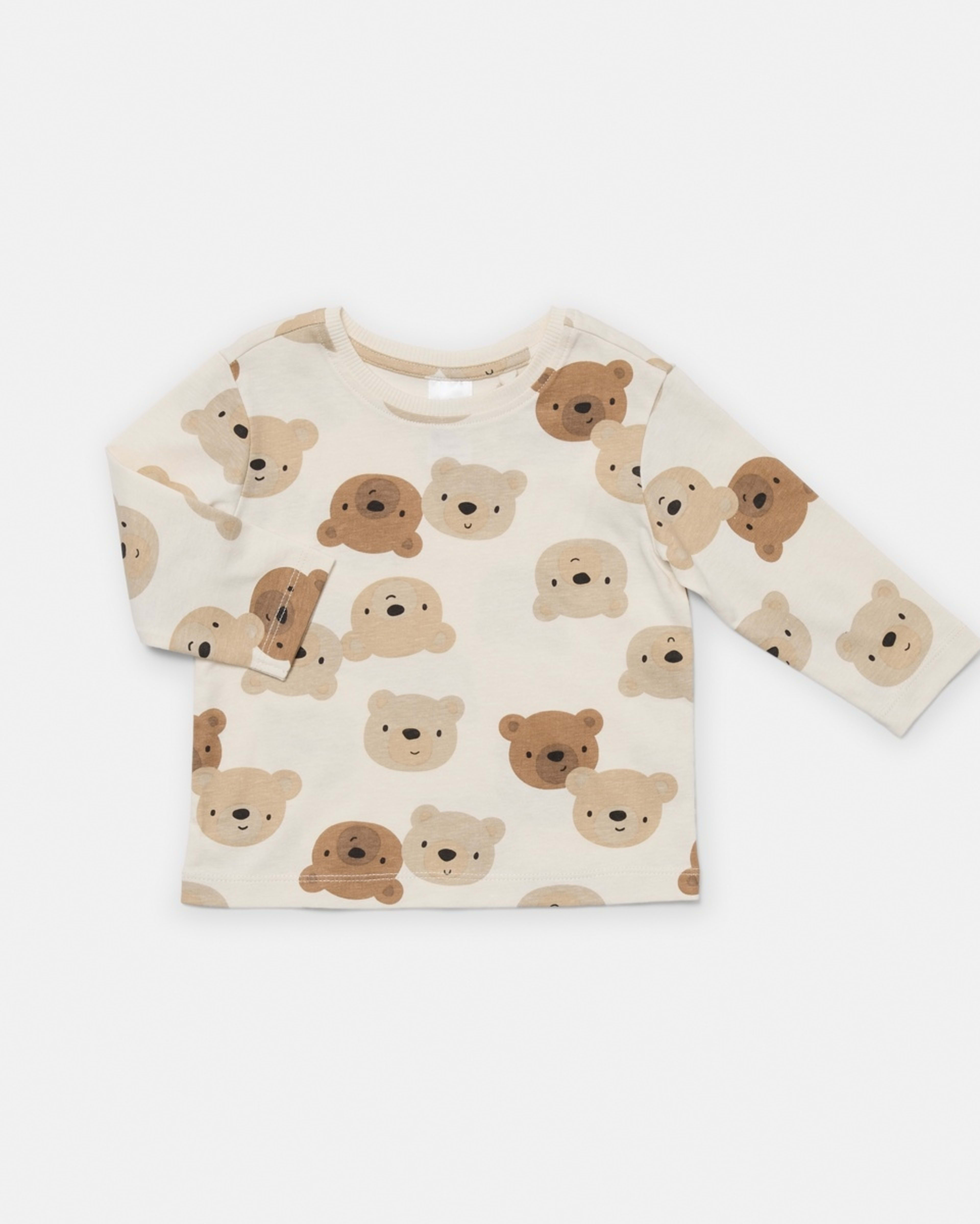5 3 Pack Long Sleeve T-shirts Bge Bear, 5 of 8
