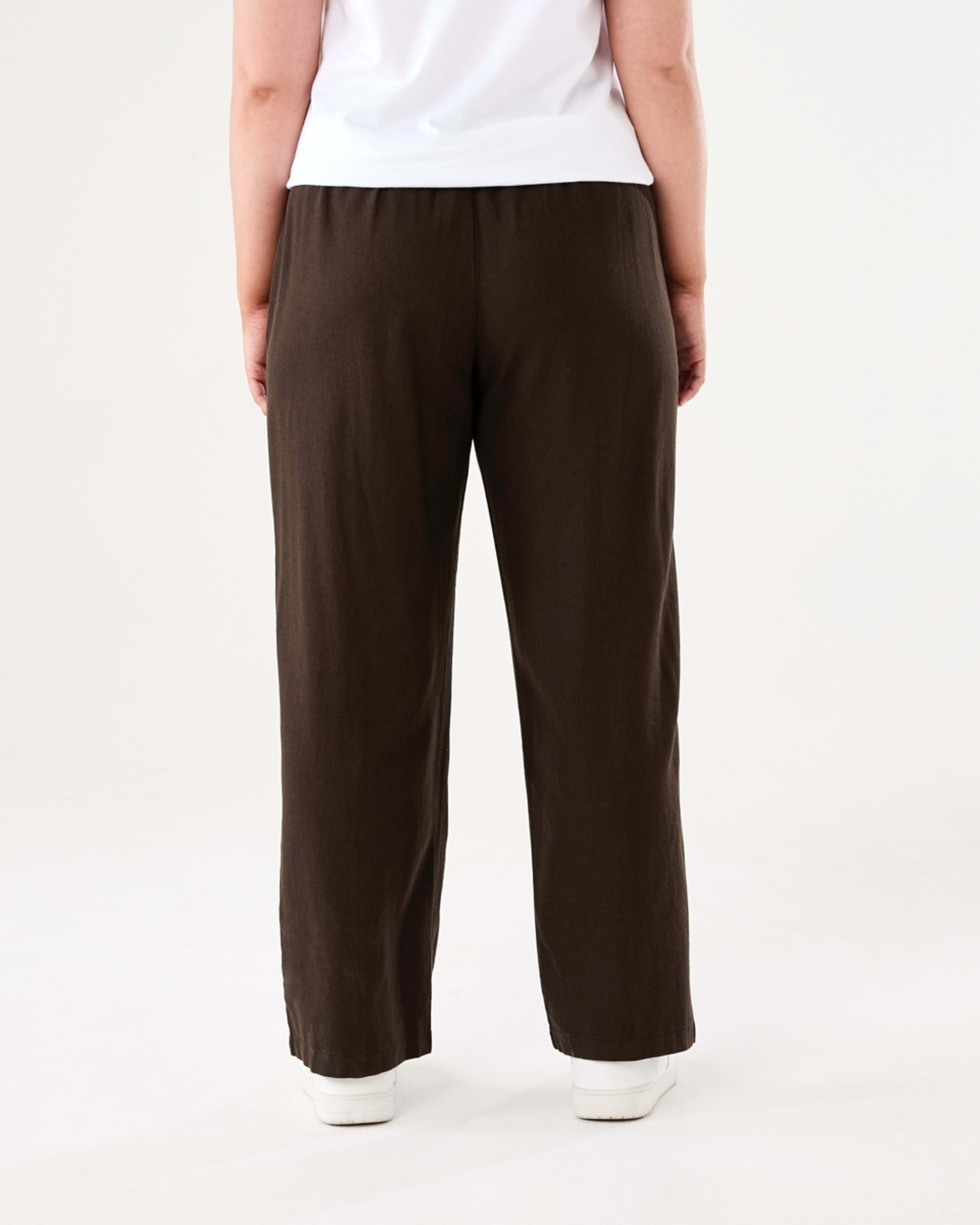 3 Textured Seam Front Pants MELTED CHOCOLATE, 3 of 5