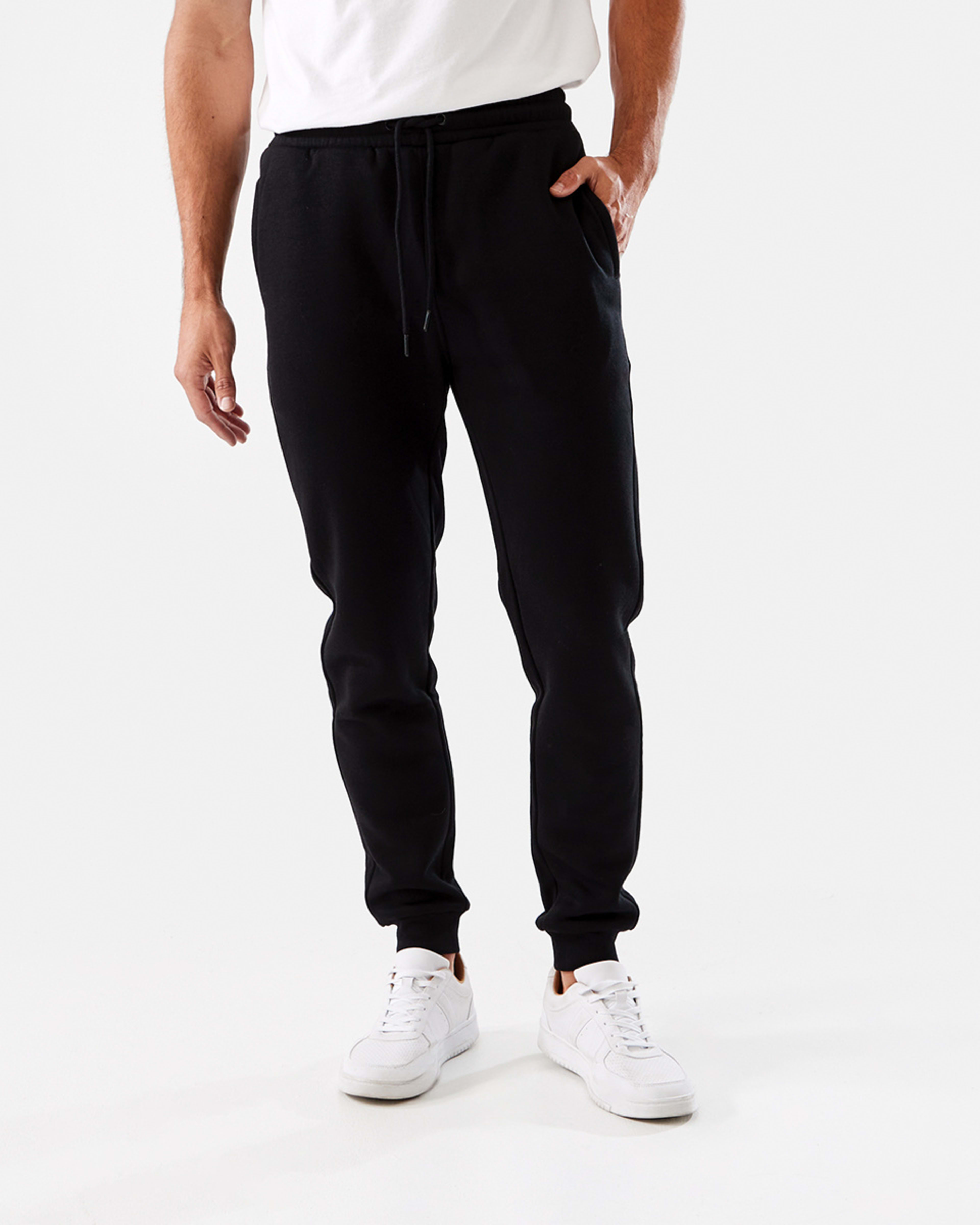 1 Side Pocket Slim Joggers Black, 1 of 5
