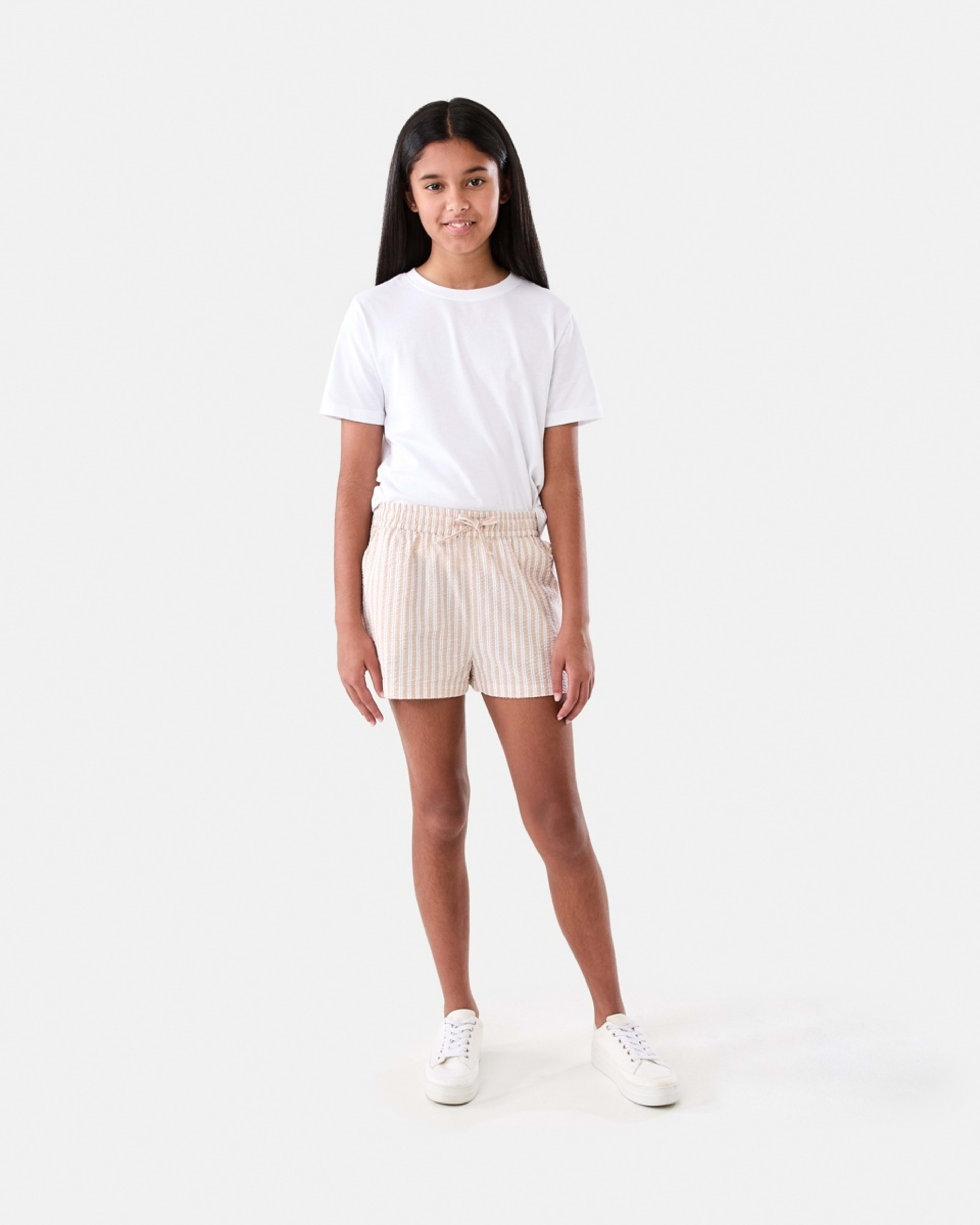 5 Relaxed Stripe Shorts BEIGE STRIPES, 5 of 6
