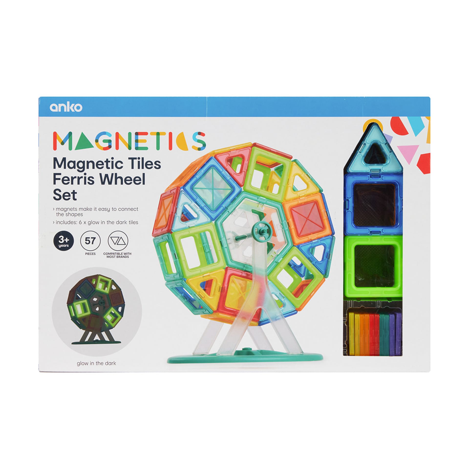 57 Piece Tiles Ferris Wheel Set Kmart