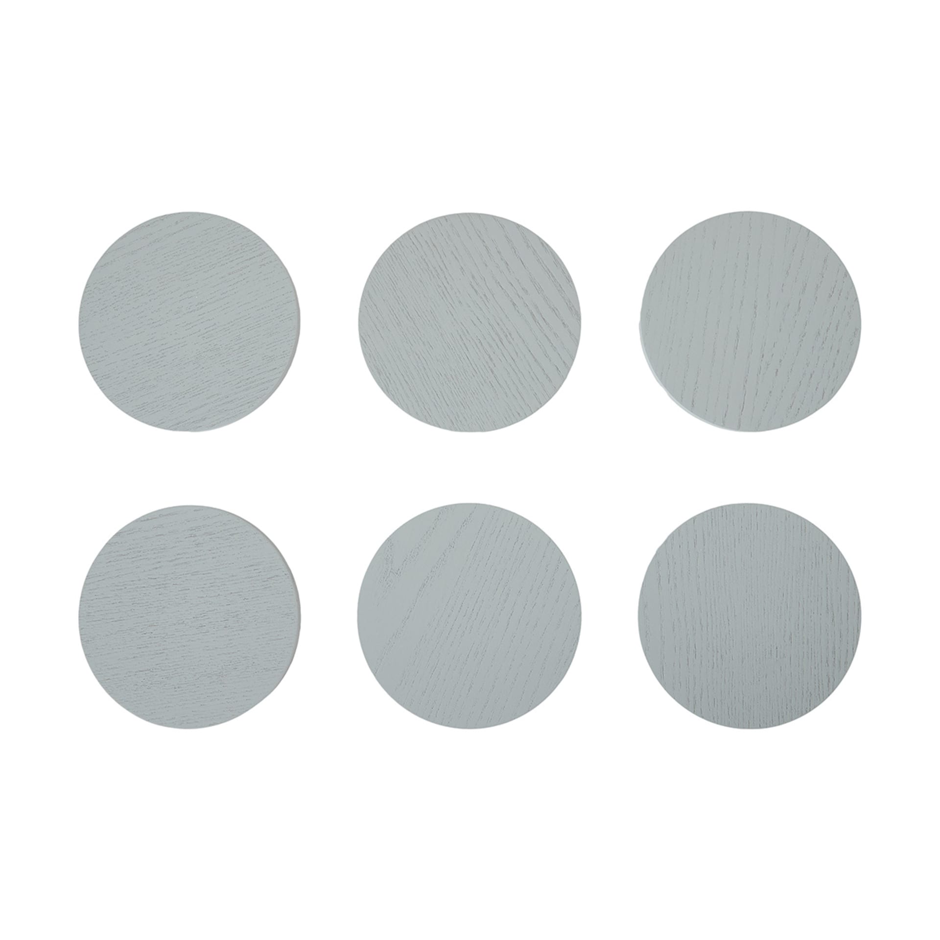 Set of 6 Grey Coasters Kmart
