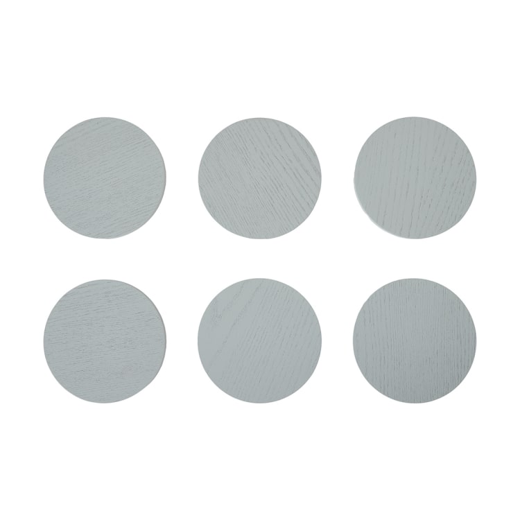 Set of 6 Grey Coasters Kmart