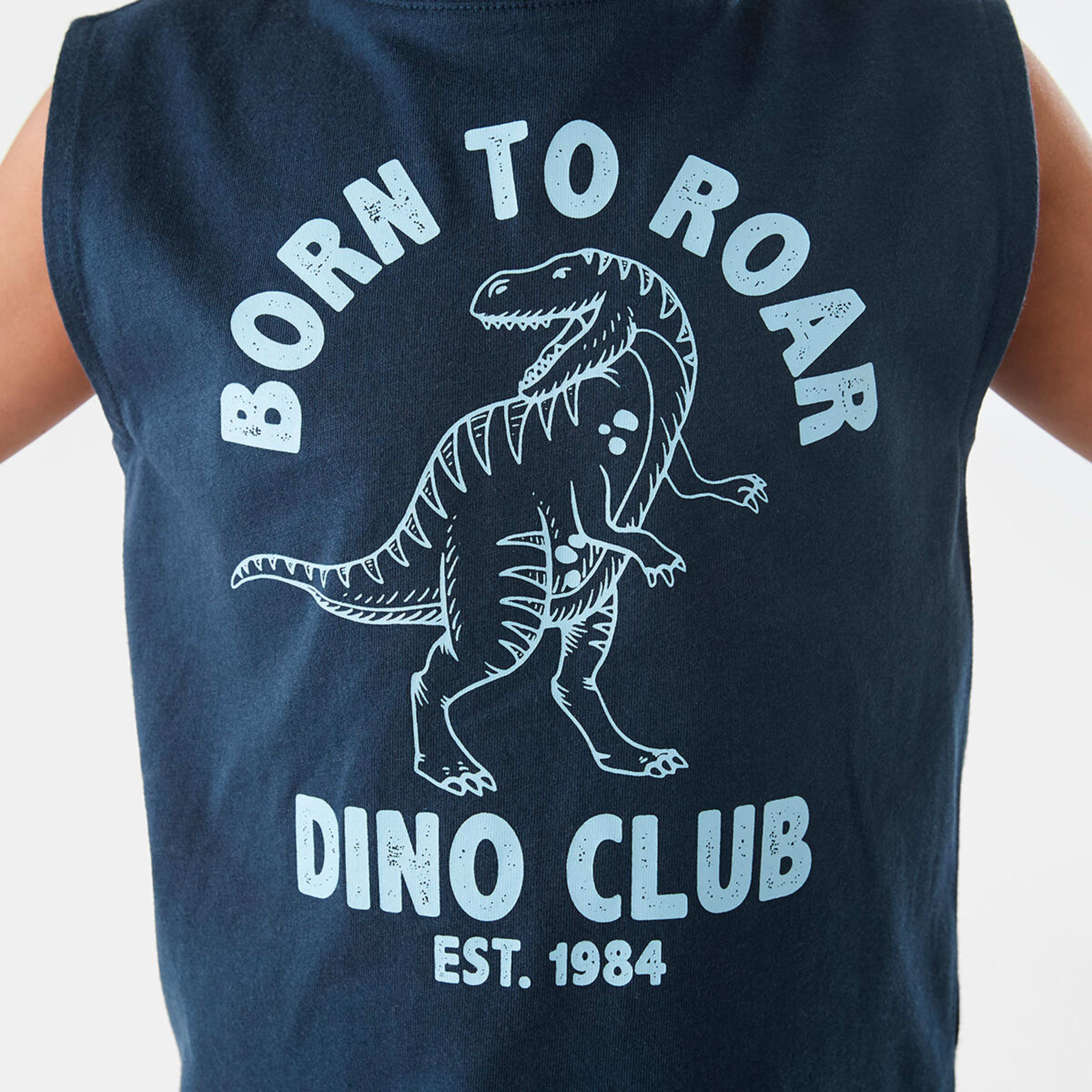 4 Print Tank Dress Dino, 4 of 9