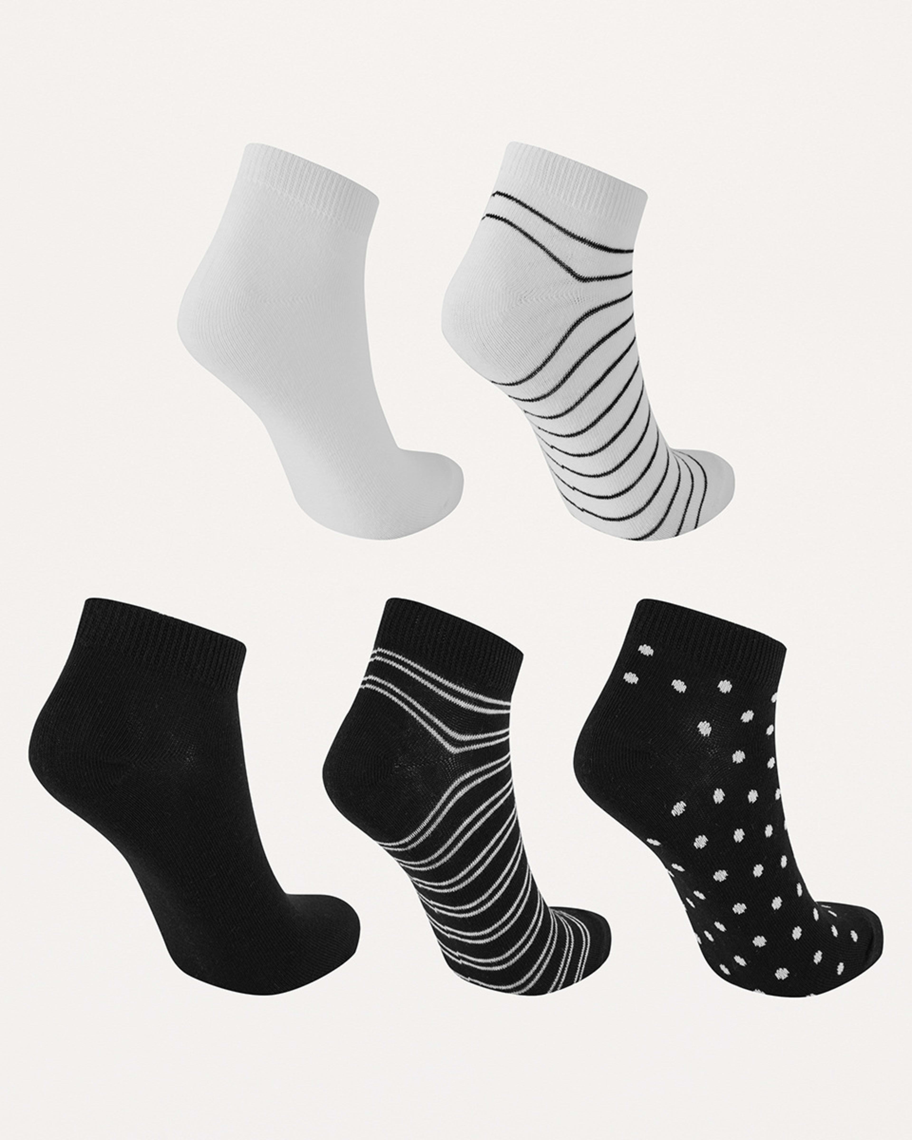 2 5 Pack Fashion Low Cut Socks Mono, 2 of 3