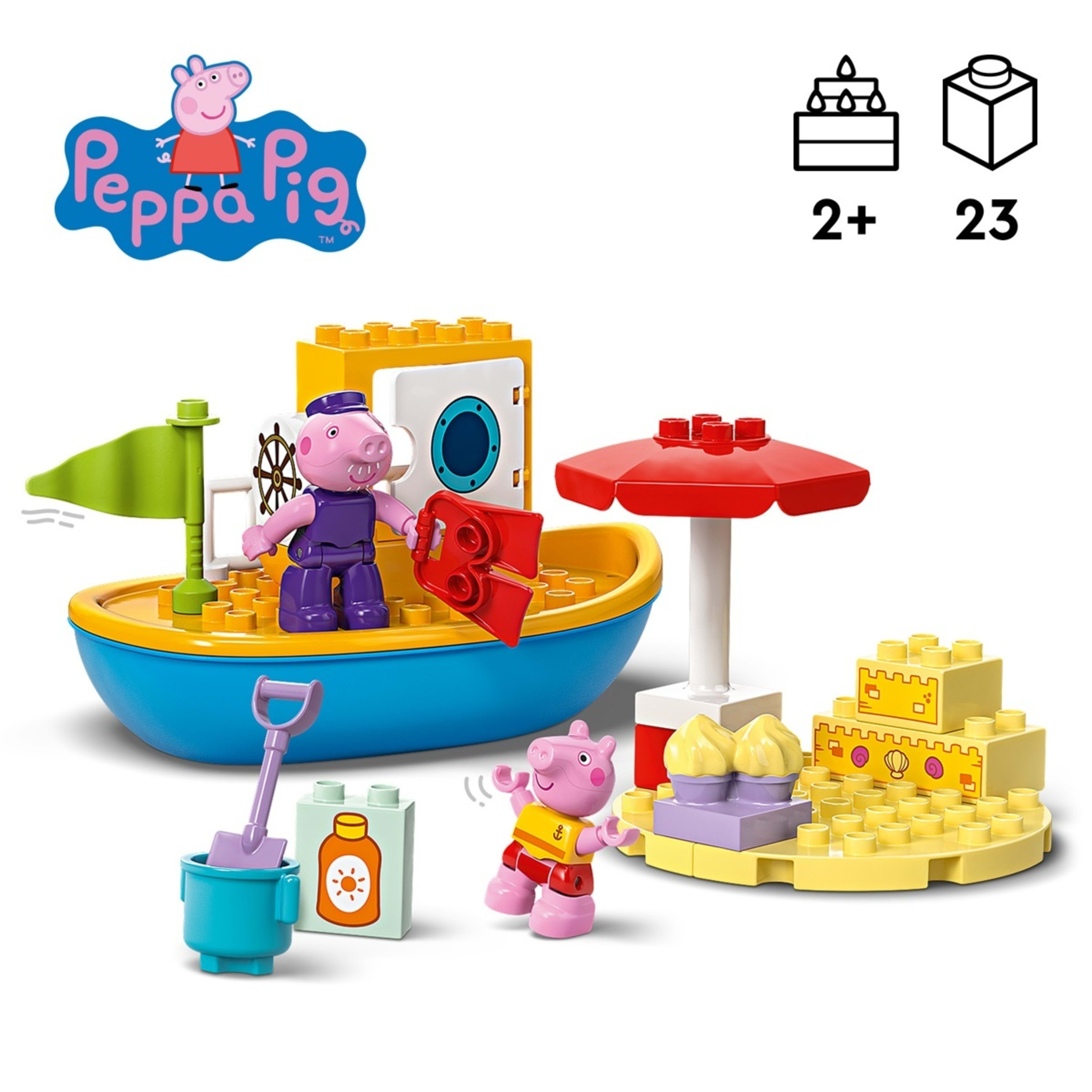 8 LEGO DUPLO Peppa Pig Boat Trip 10432, 8 of 9