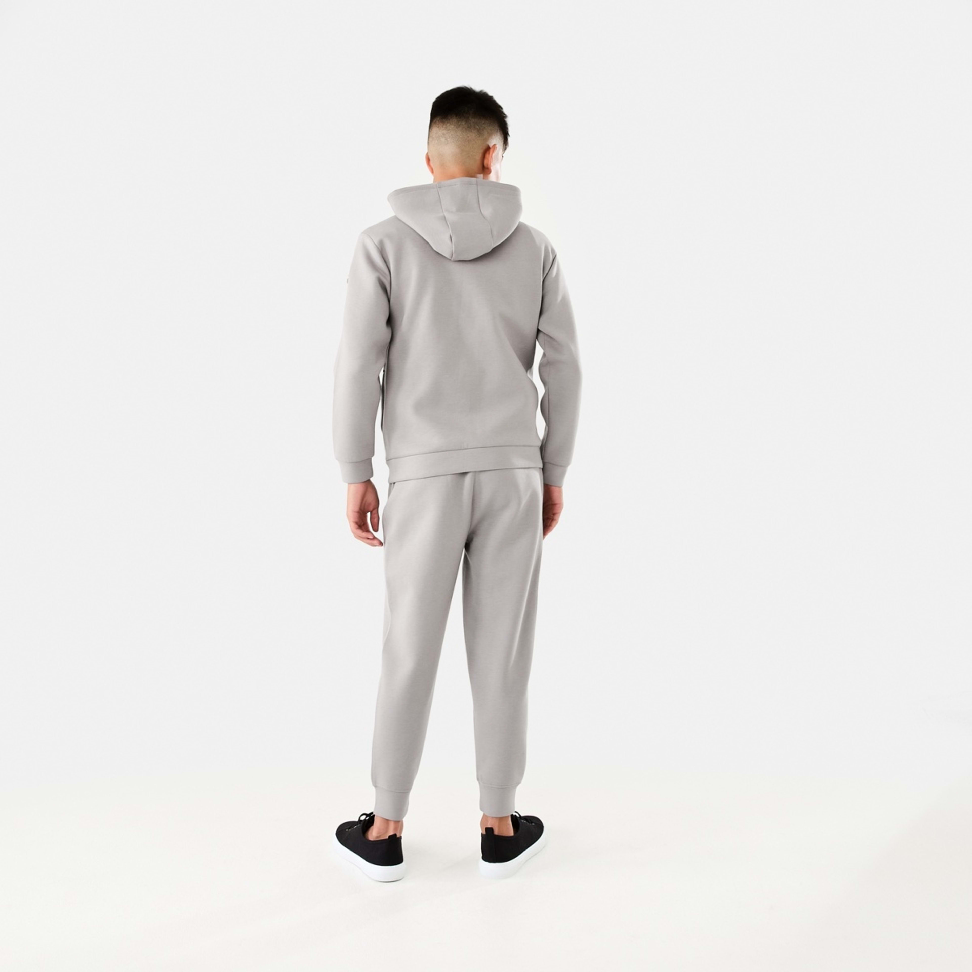 8 Active Kids Zip Through Hoodie Wet Weather Grey, 8 of 10