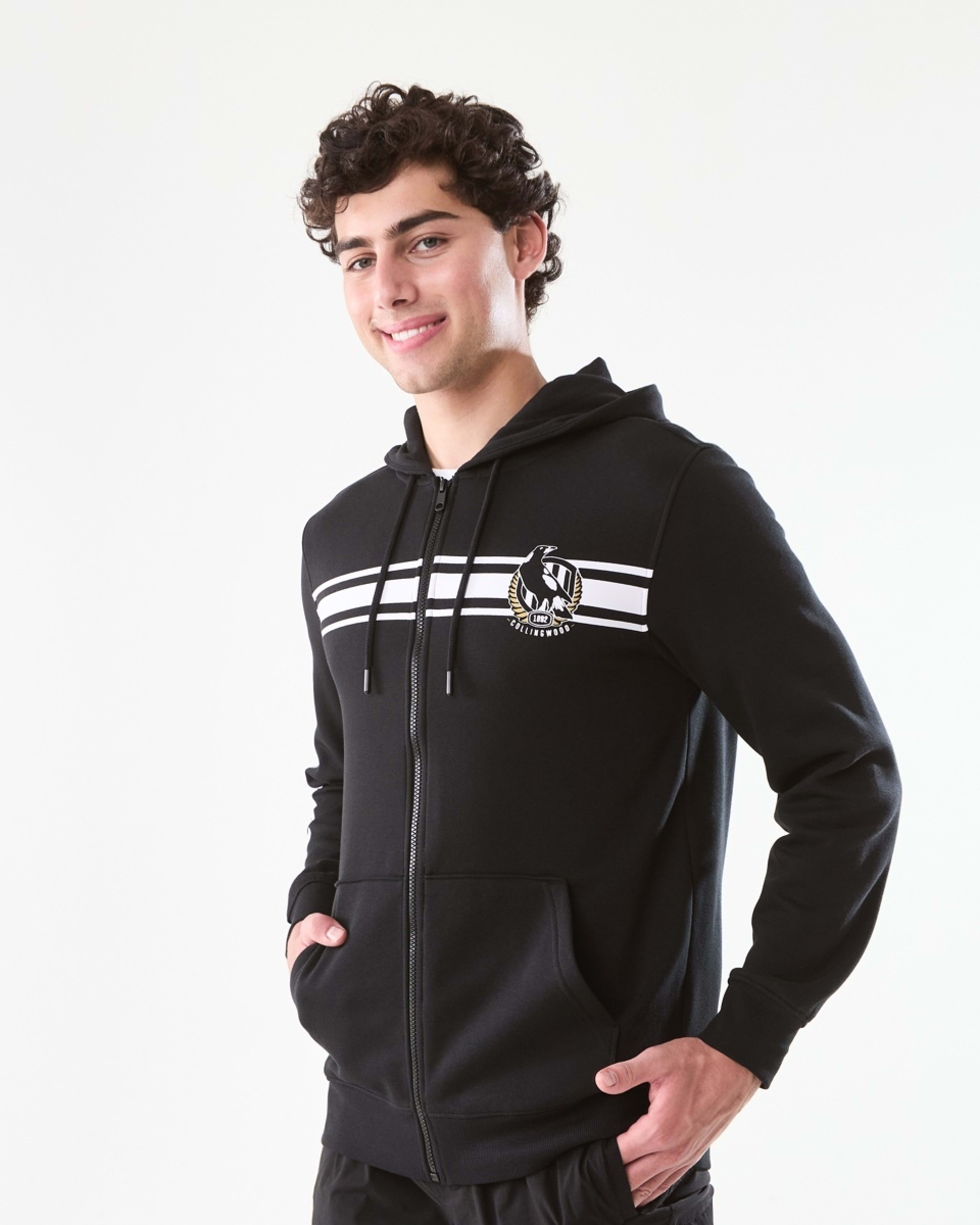 4 AFL Adult Zip Through Hoodie Collwood, 4 of 10