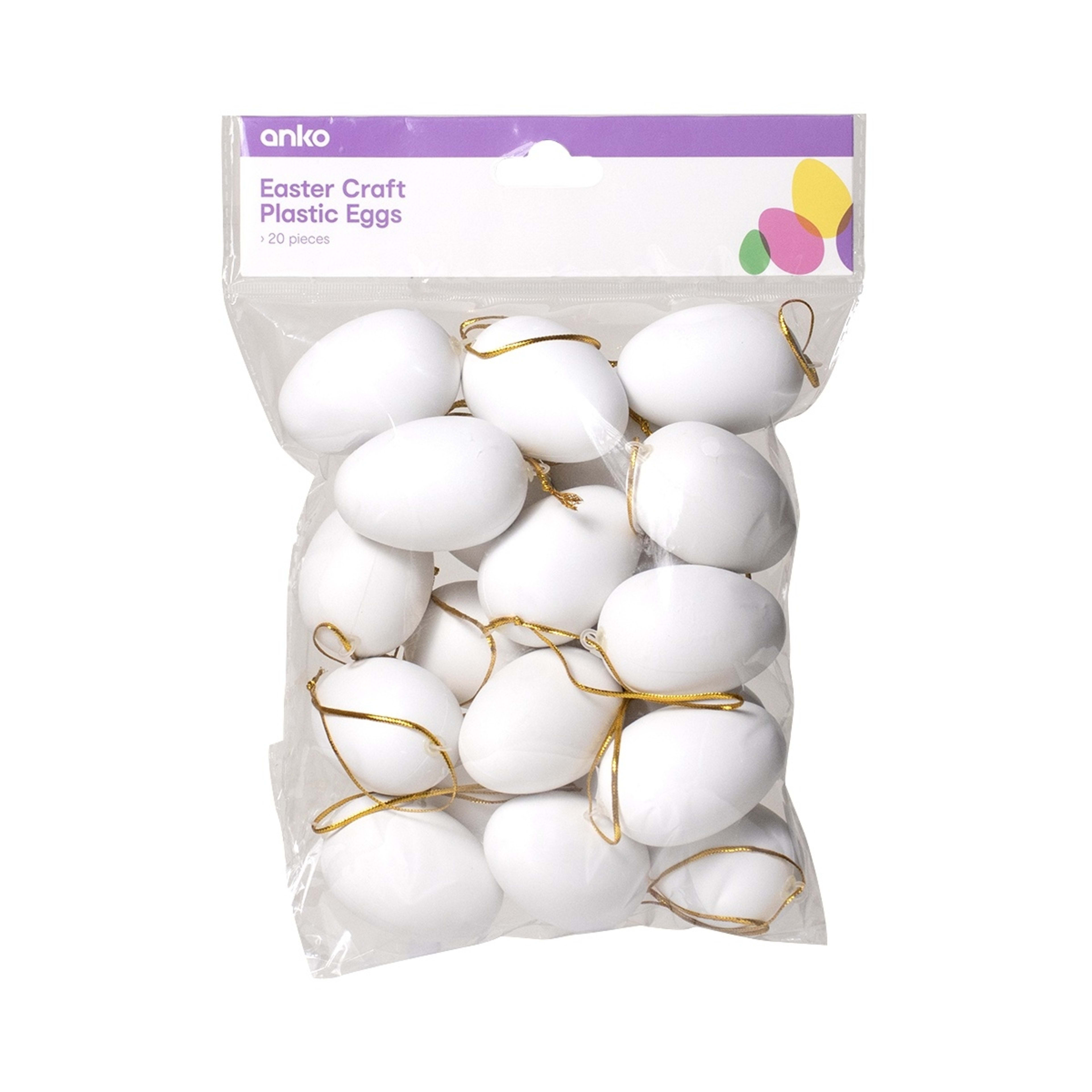 1 20 Piece Easter Craft Plastic Eggs, 1 of 3