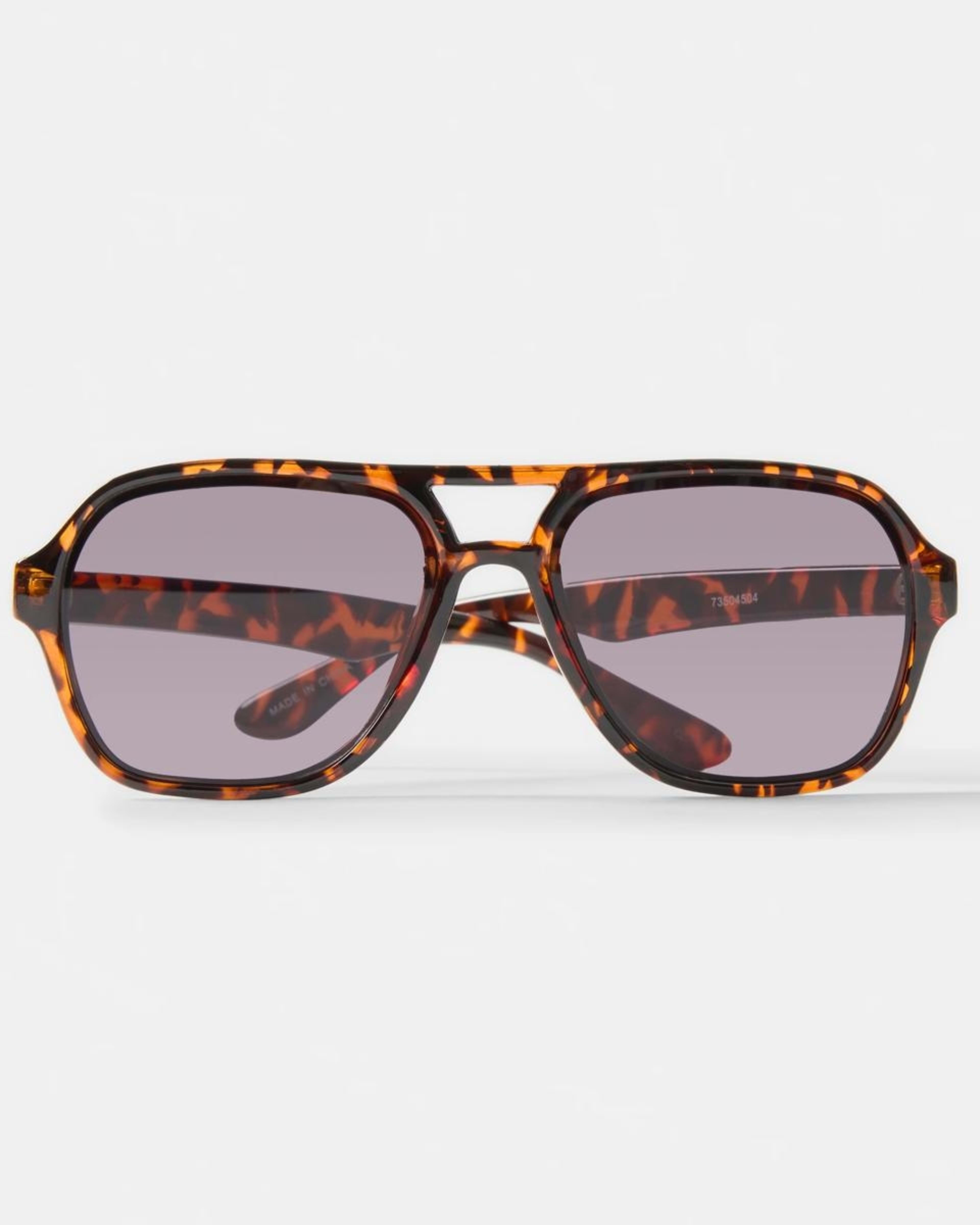 4 Square Aviator Sunglasses Tort Blk, 4 of 6