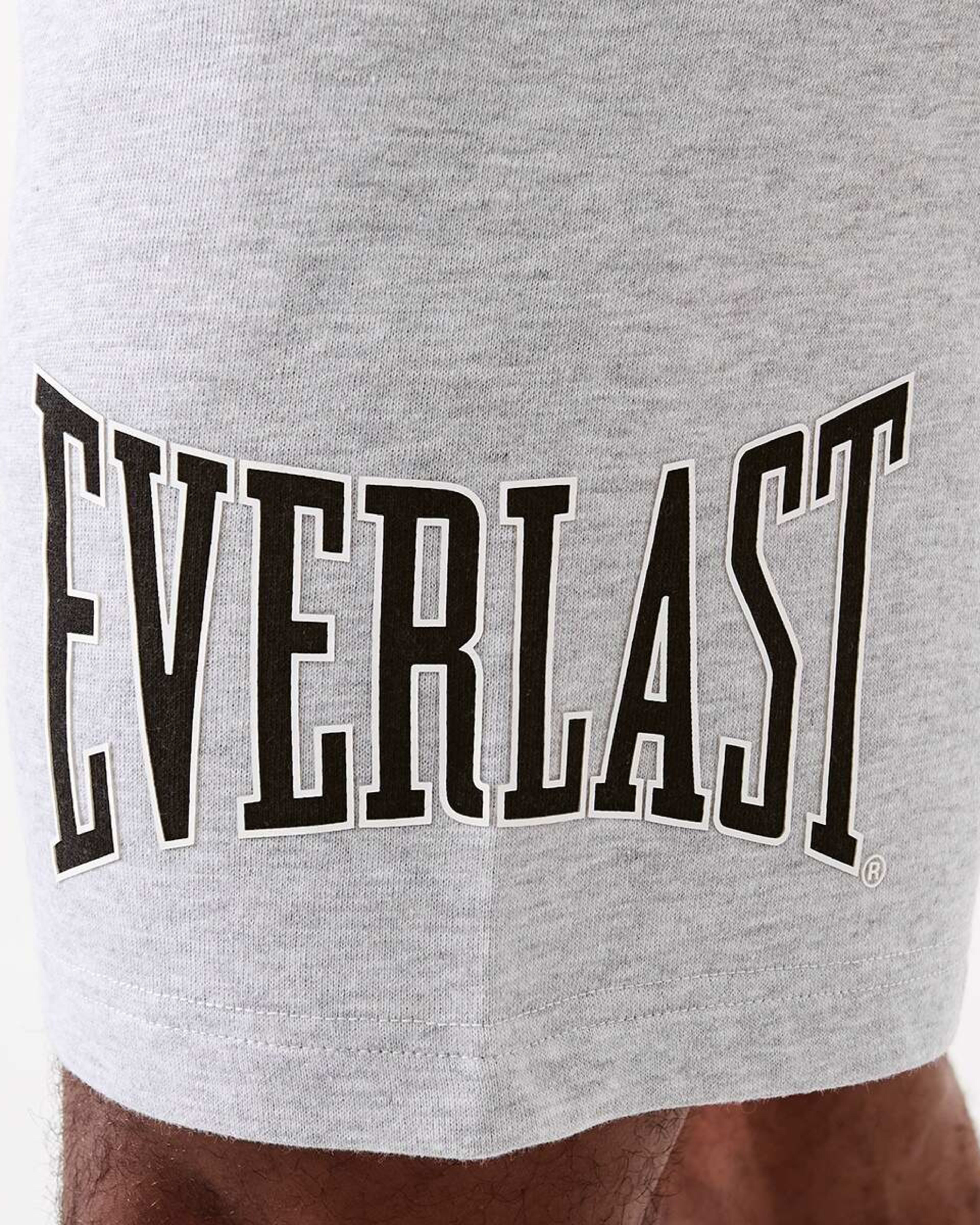 6 Everlast Mens French Terry Shorts Grey Marl, 6 of 7