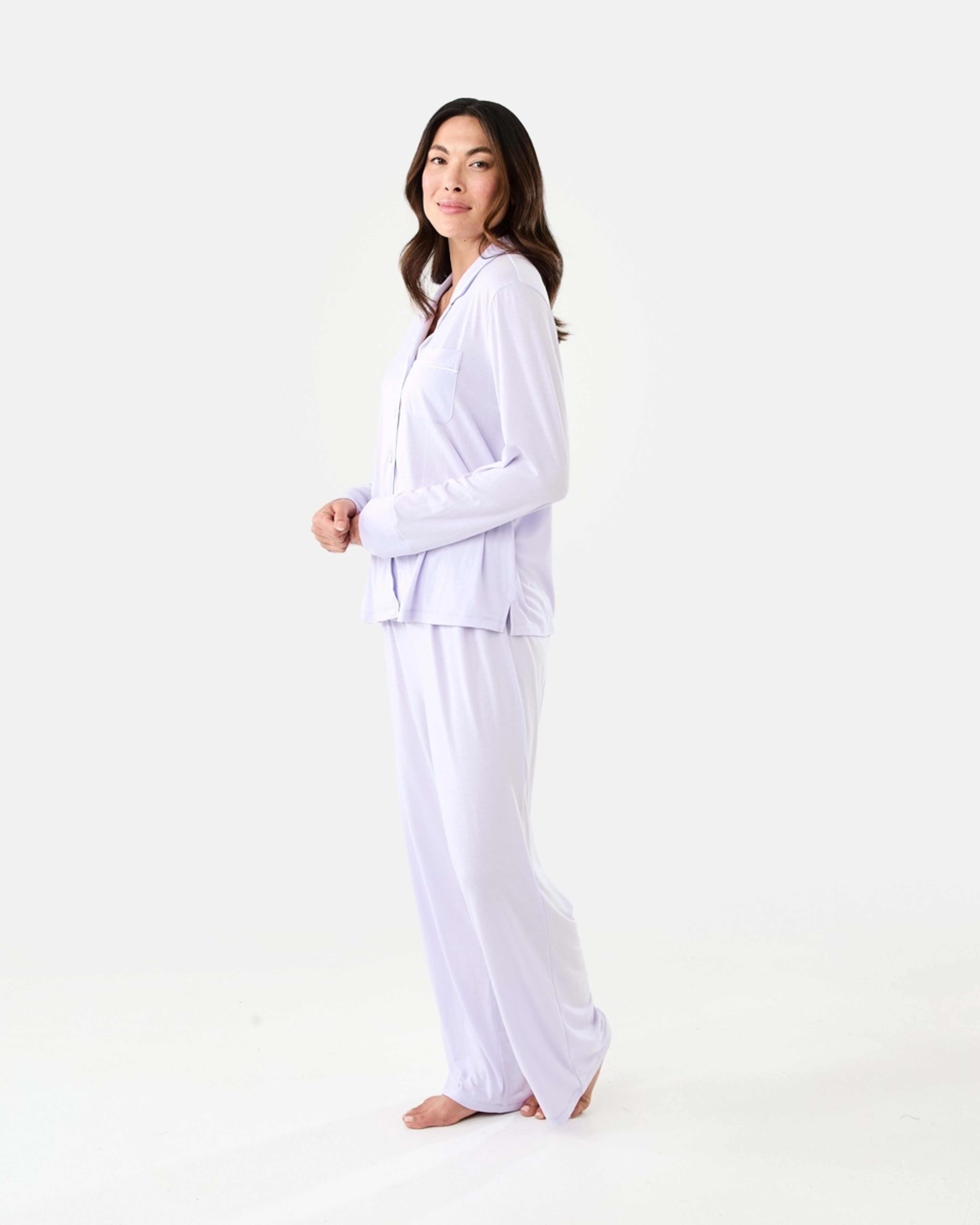 2 Long Sleeve Top and Pants Comfort Pyjama Set Lily Laven, 2 of 8