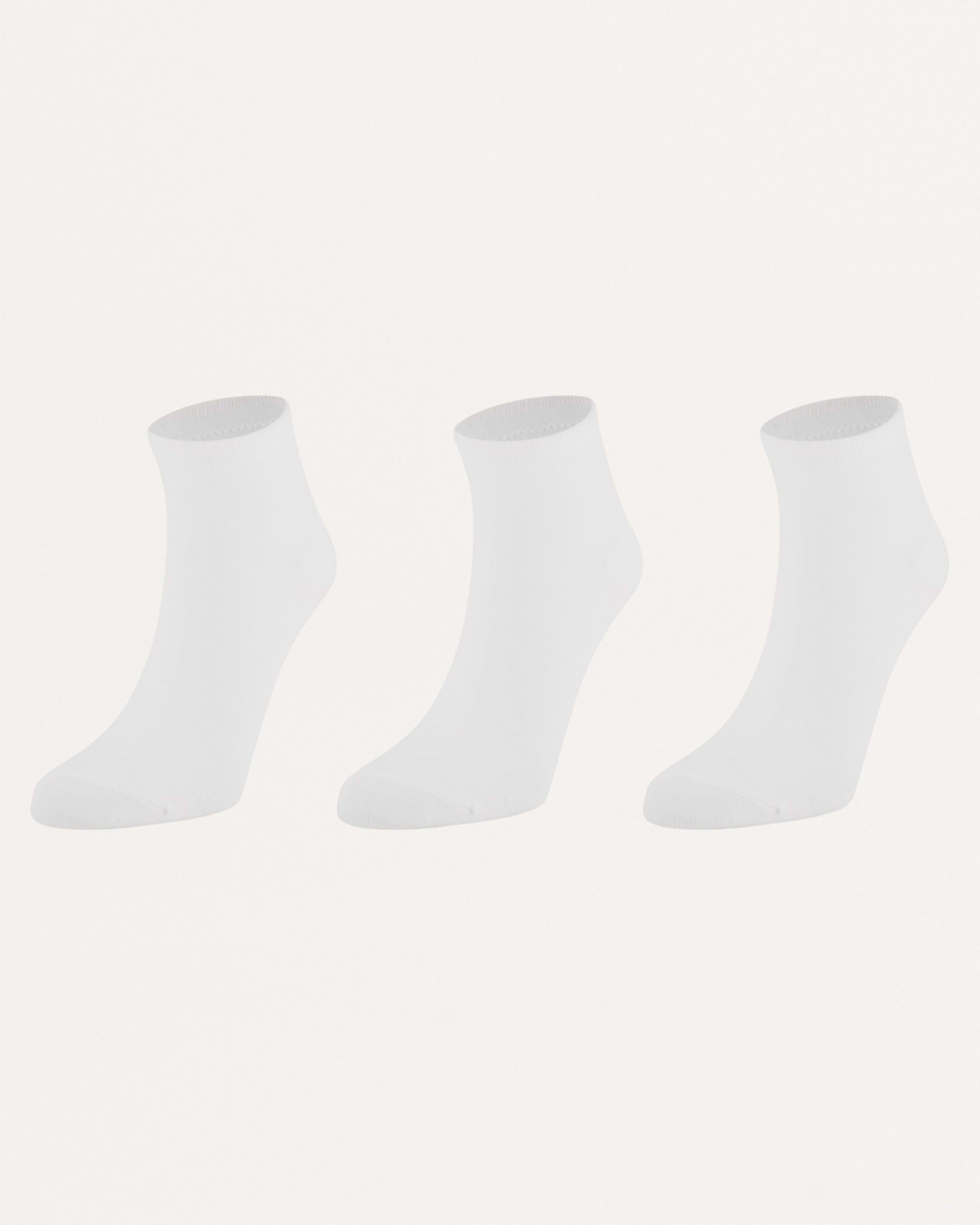1 3 Pack Anklet Socks White
