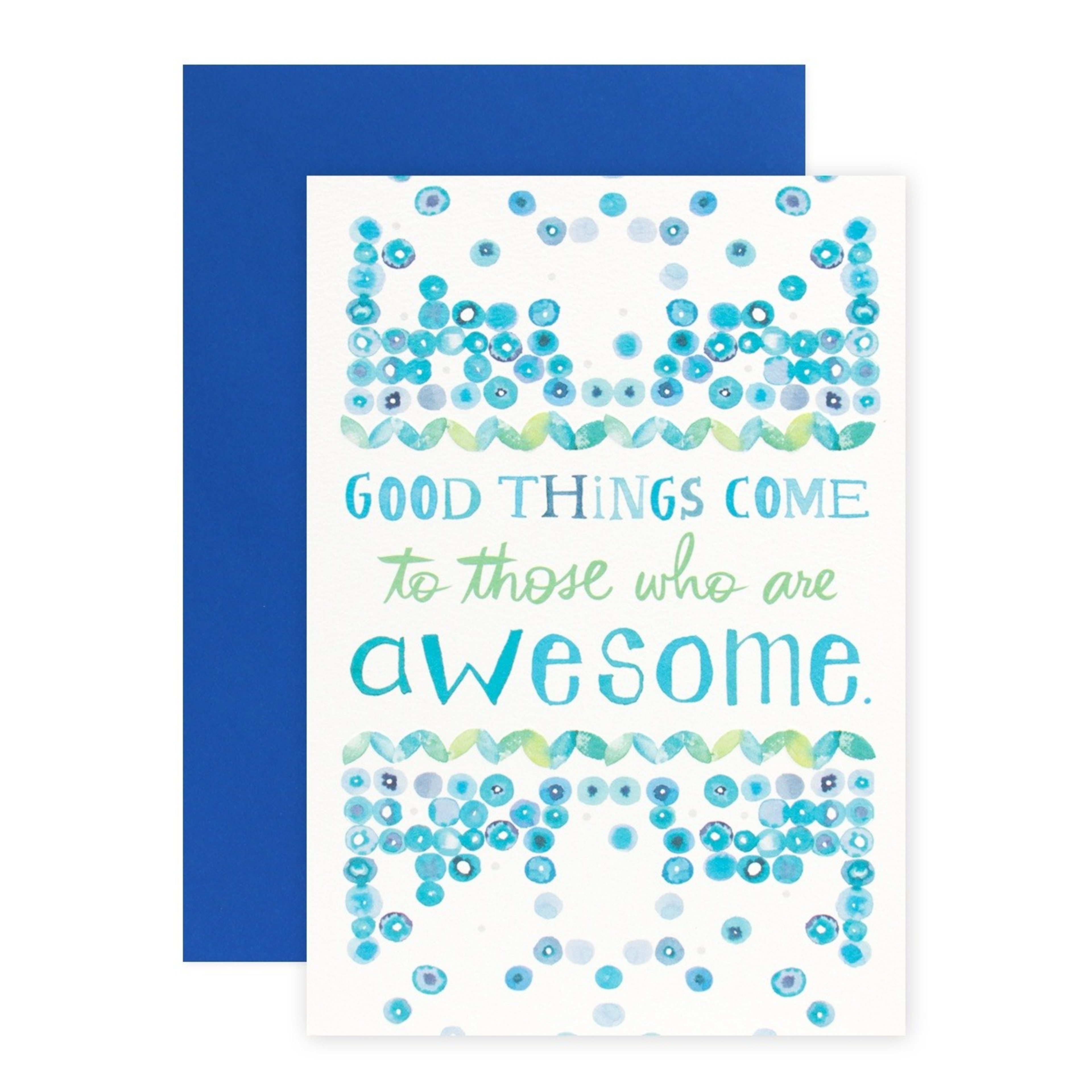1 Connections from Hallmark Birthday Card - Good Things Come
