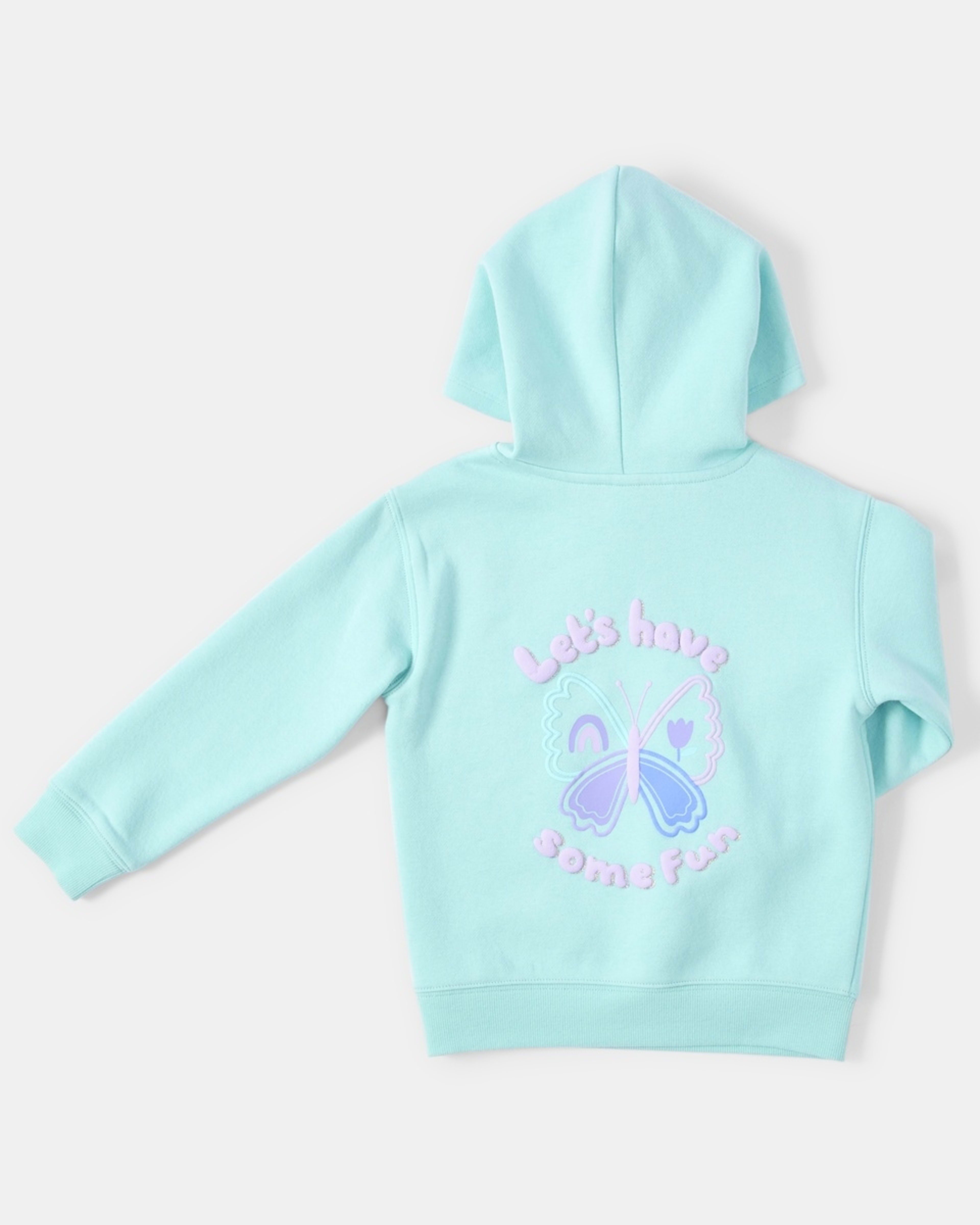 9 Printed Hoodie Lets Have Some Fun Turquoise, 9 of 9