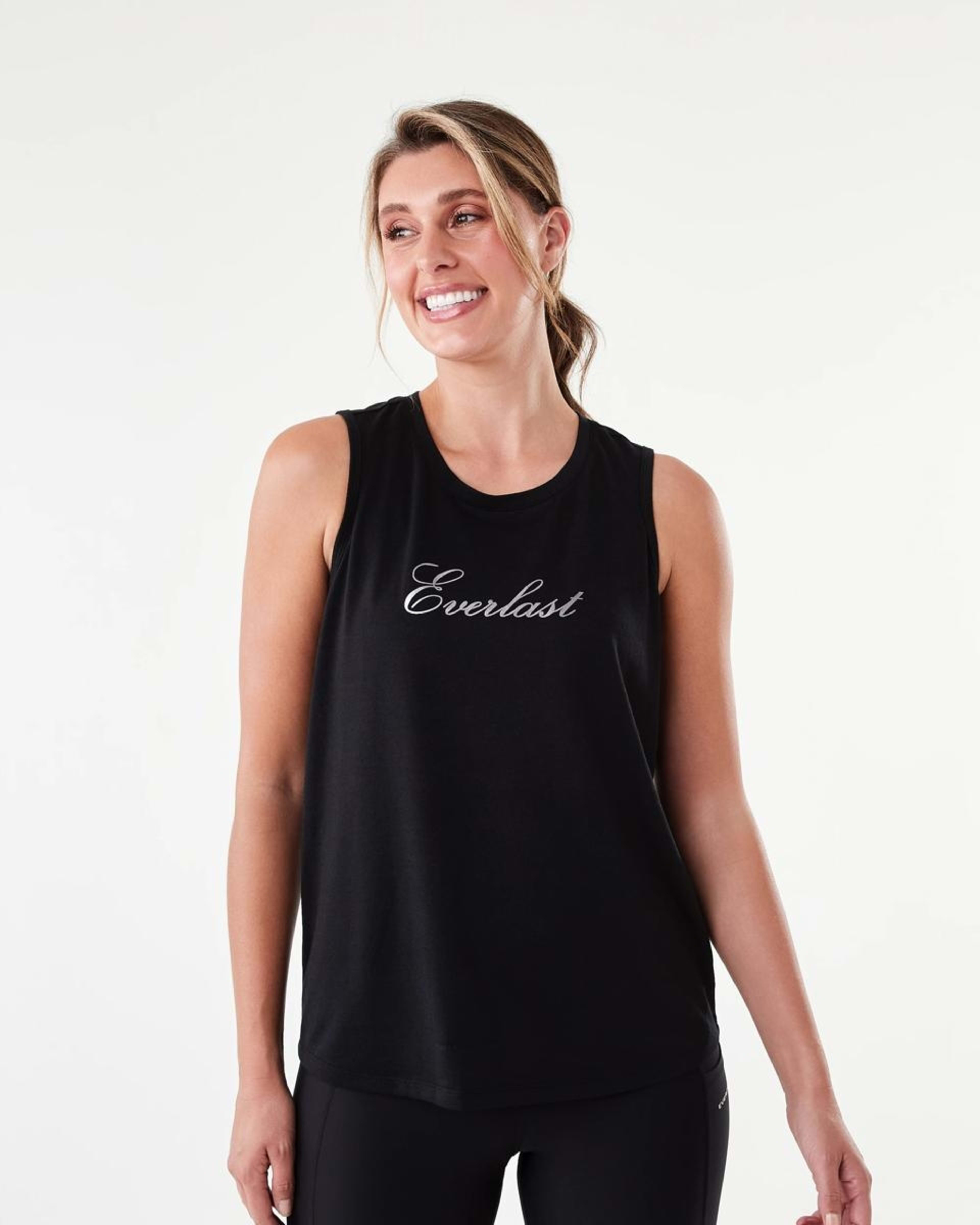 1 Everlast Womens Keyhole Tank Black, 1 of 8