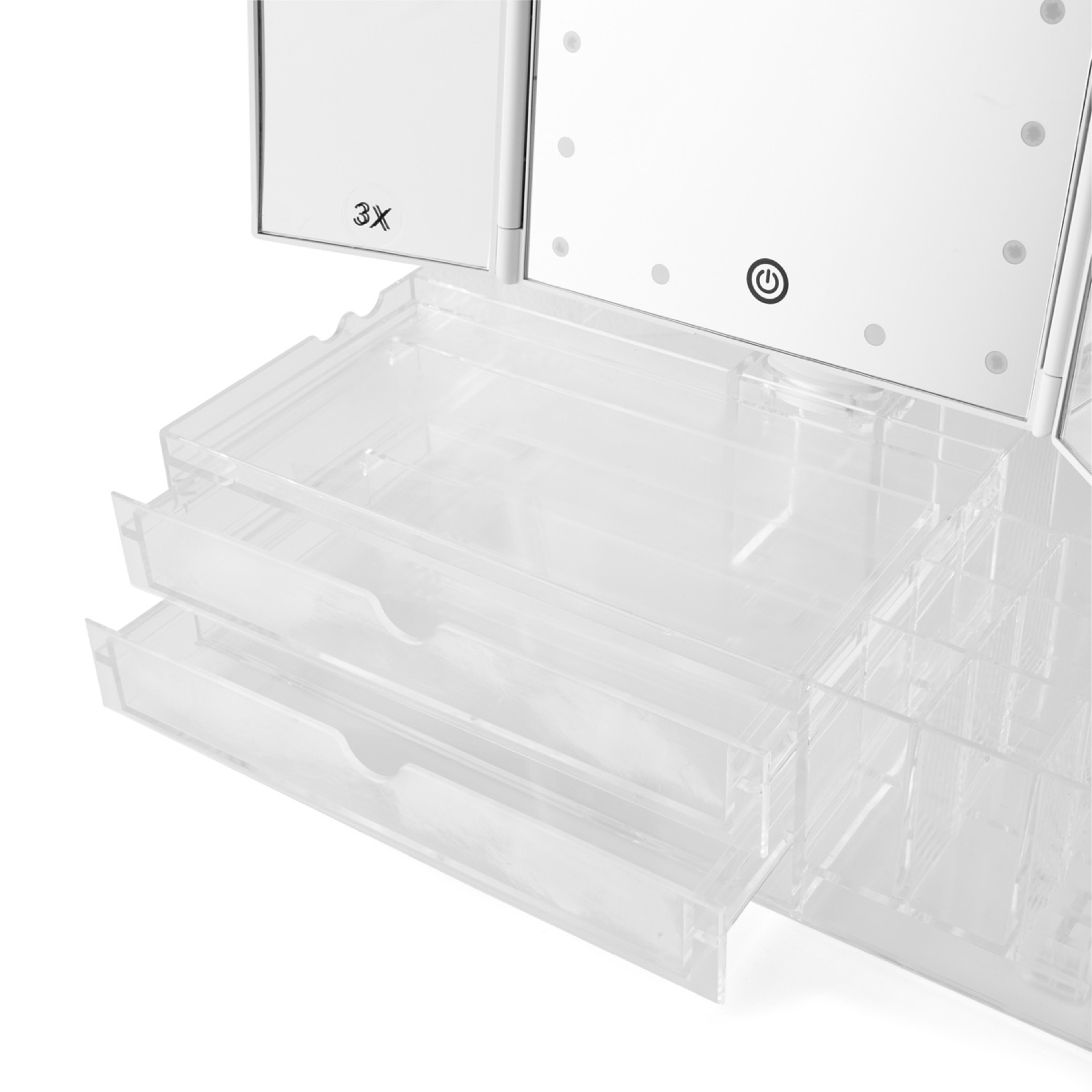 9 Tri-Fold LED Mirror, 9 of 10