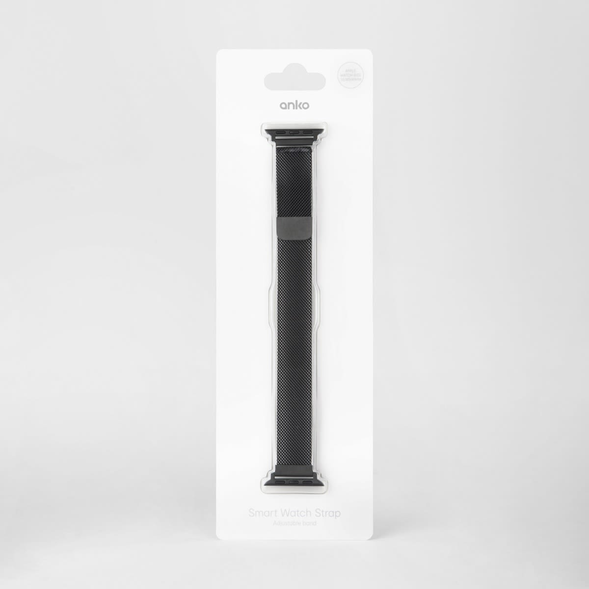 Smart Watch Strap Black Mesh Kmart