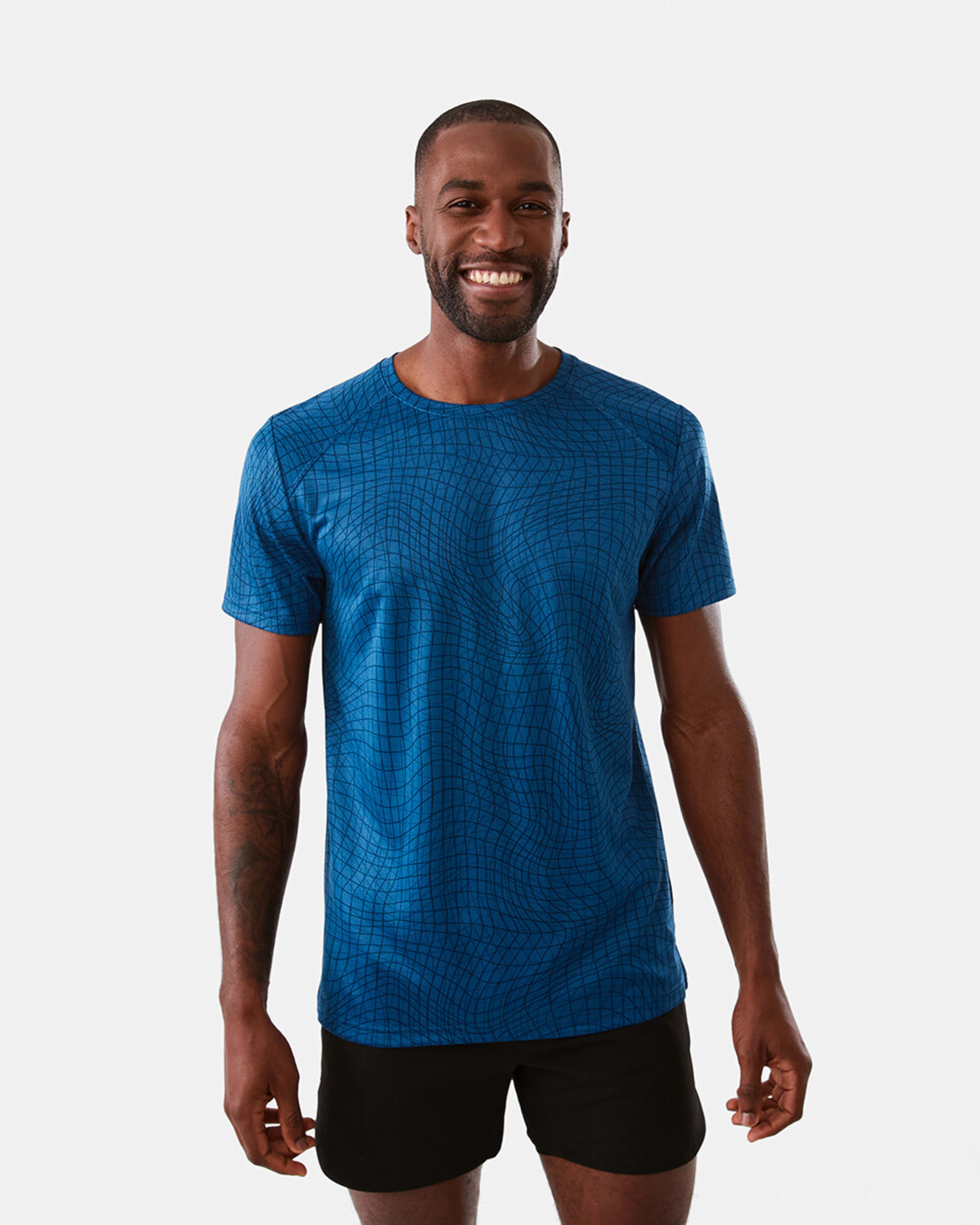 1 Active Mens Printed T-shirt Mbluwebgeo