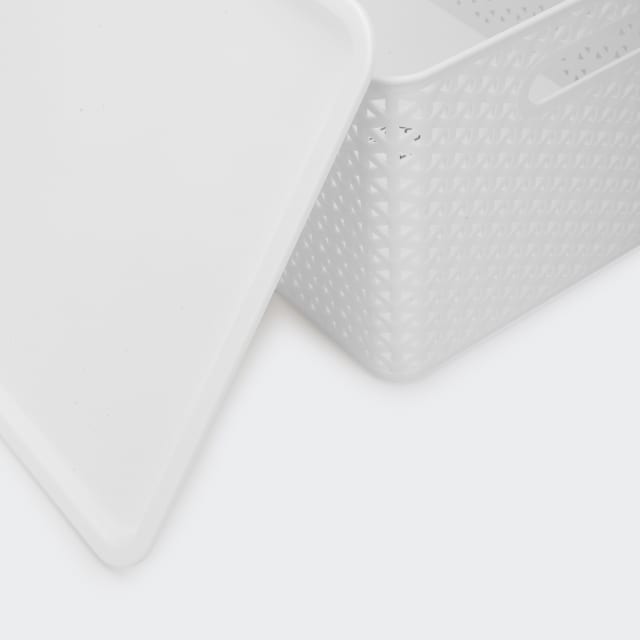 Storage Container with Lid Large, White Kmart