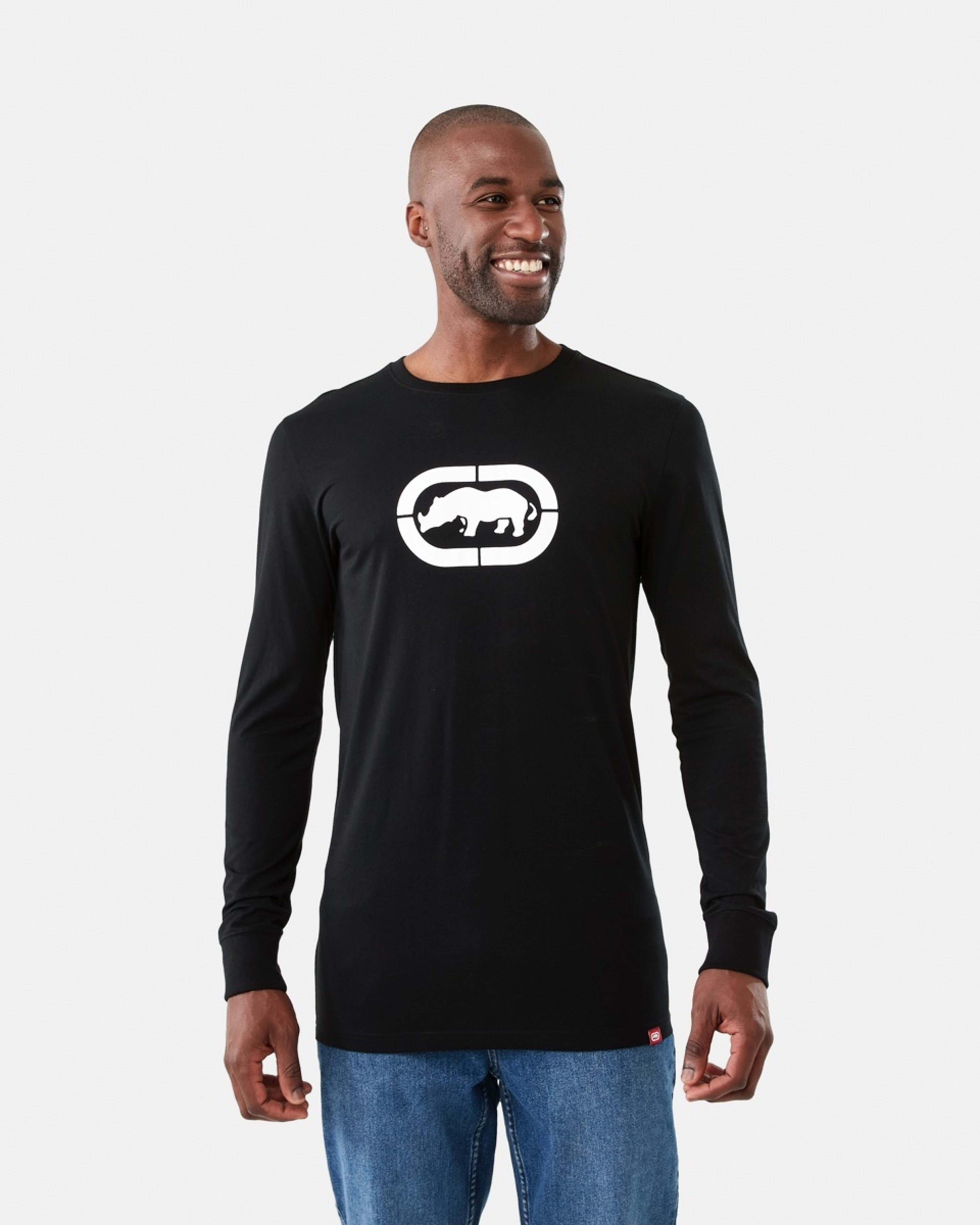 1 Ecko License Long Sleeve Graphic T-shirt Black
