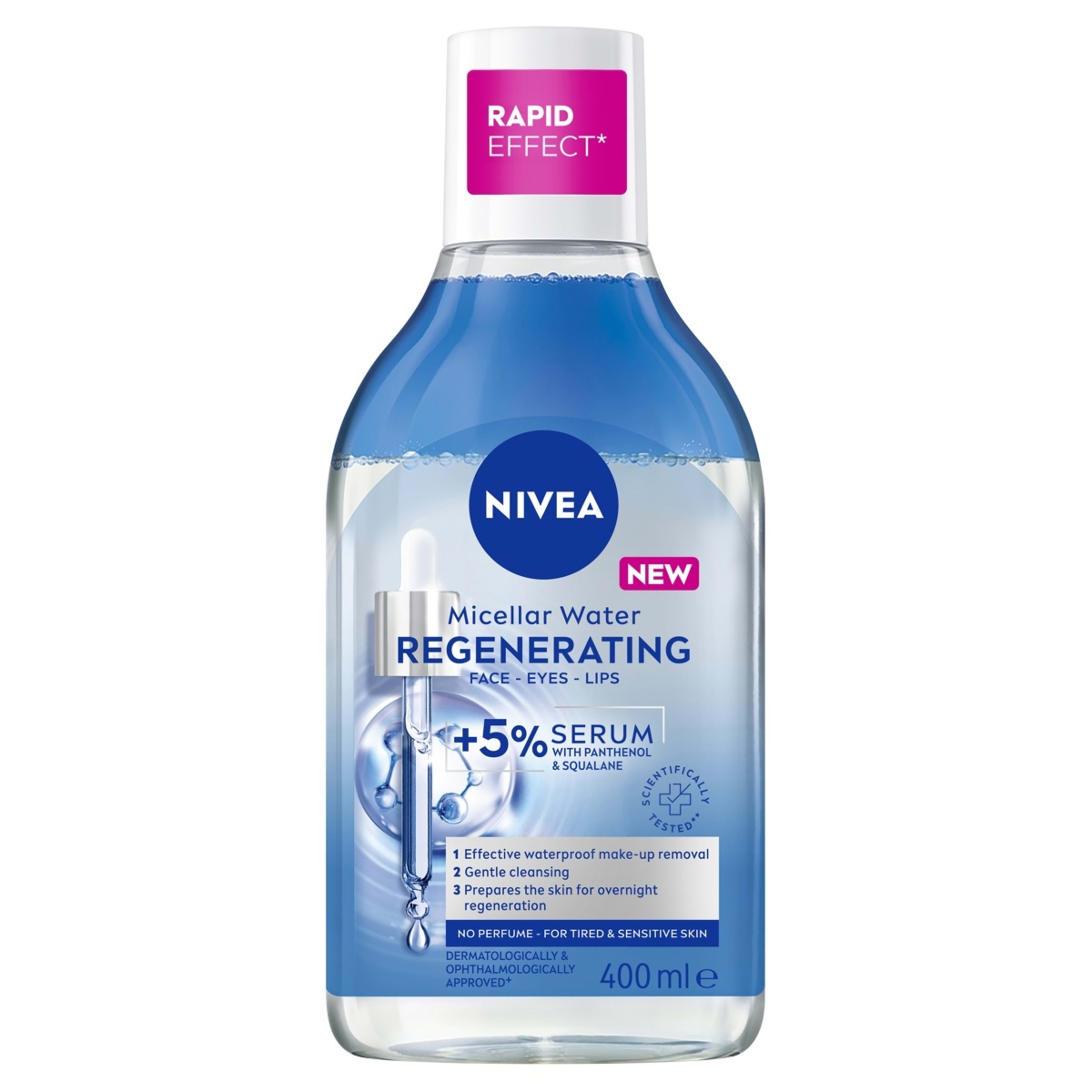 1 Nivea Regenerating Micellar Water 400ml - 5% Serum with Panthenol and Squalane