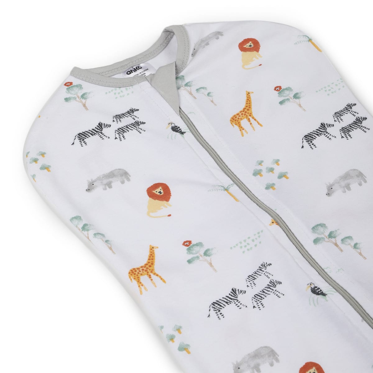 2 Pack Organic Cotton Swaddle Pouches Safari Kmart NZ