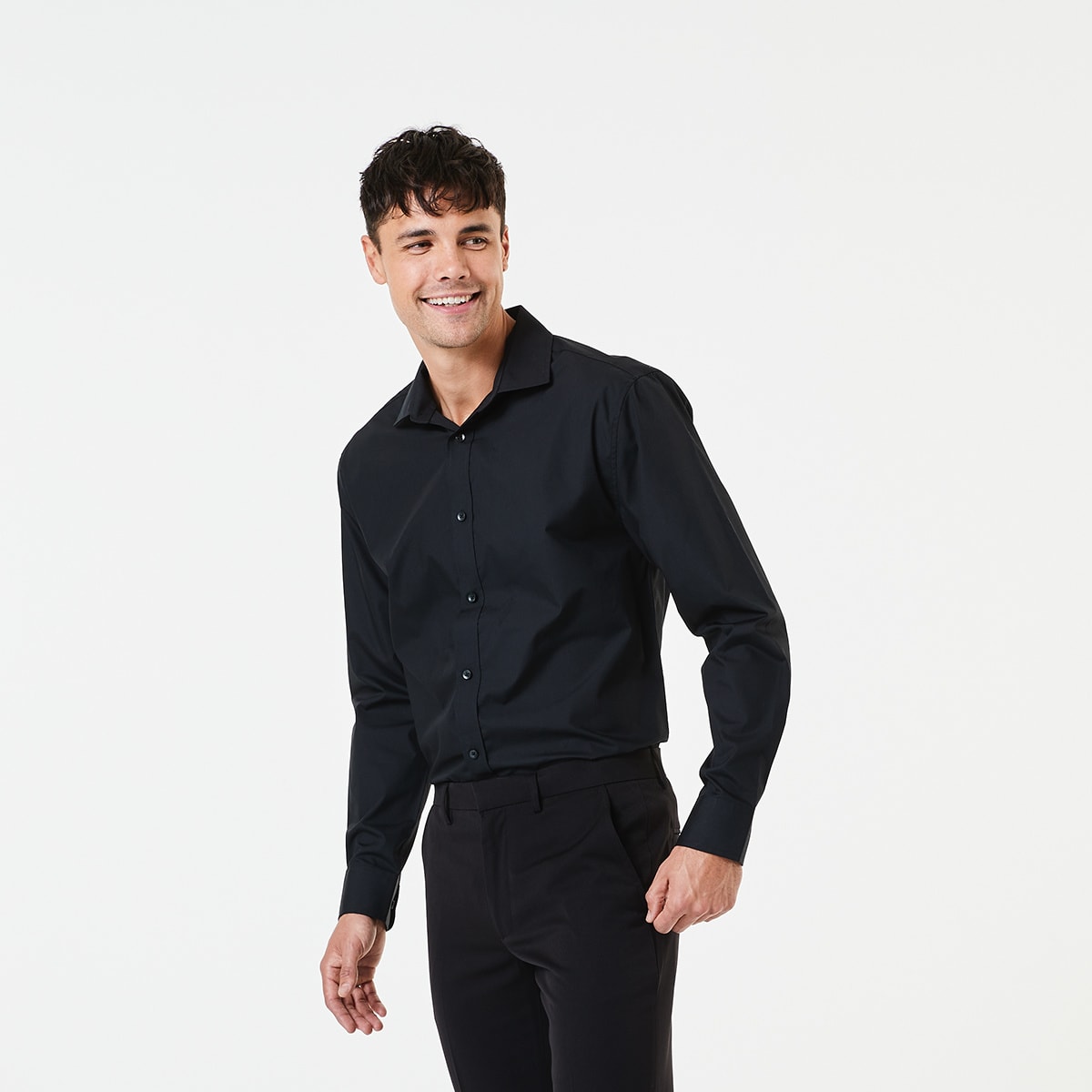 Workwear Long Sleeve Business Shirt Kmart