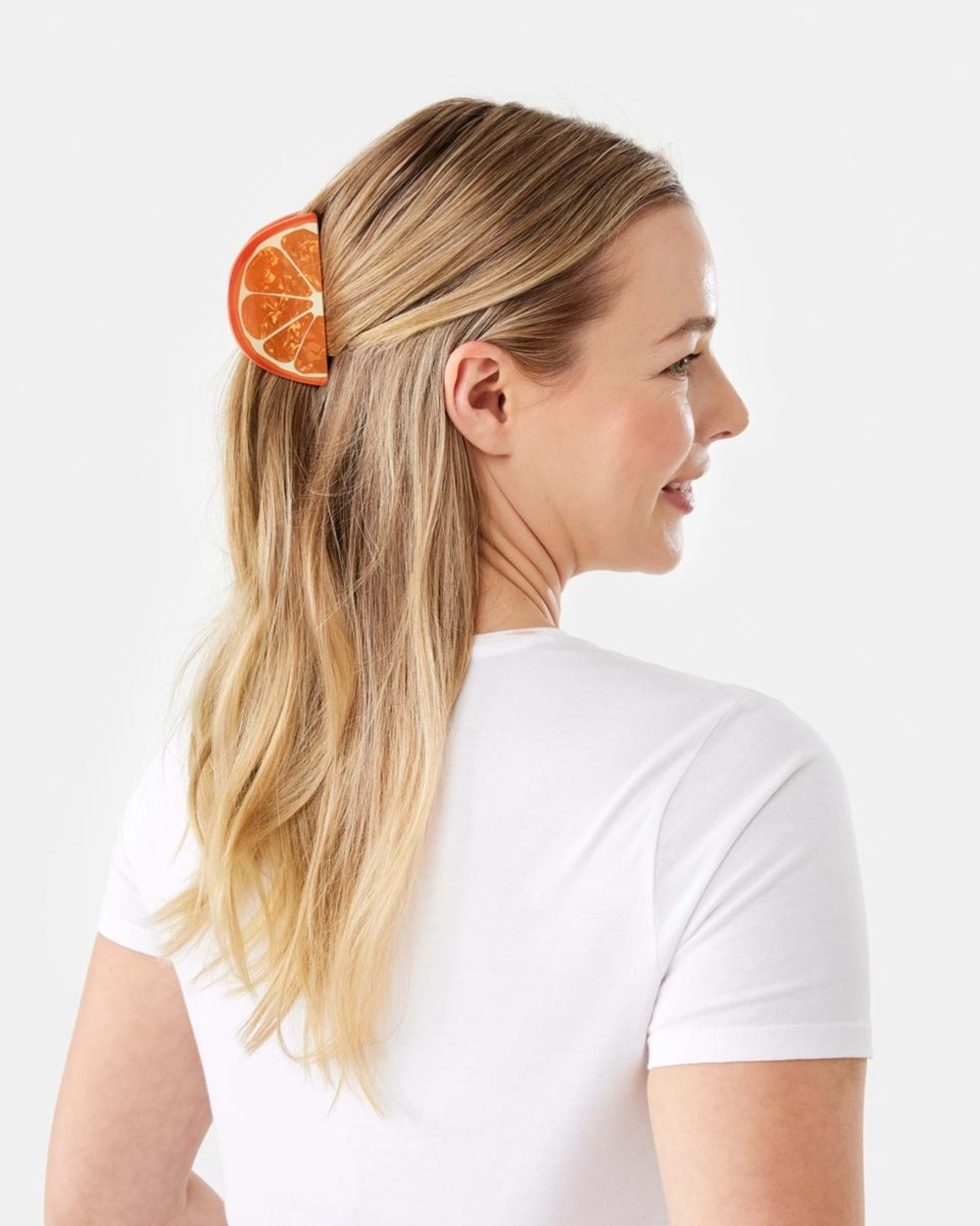 3 Orange Claw Hair Clip ACC ORANGE, 3 of 4