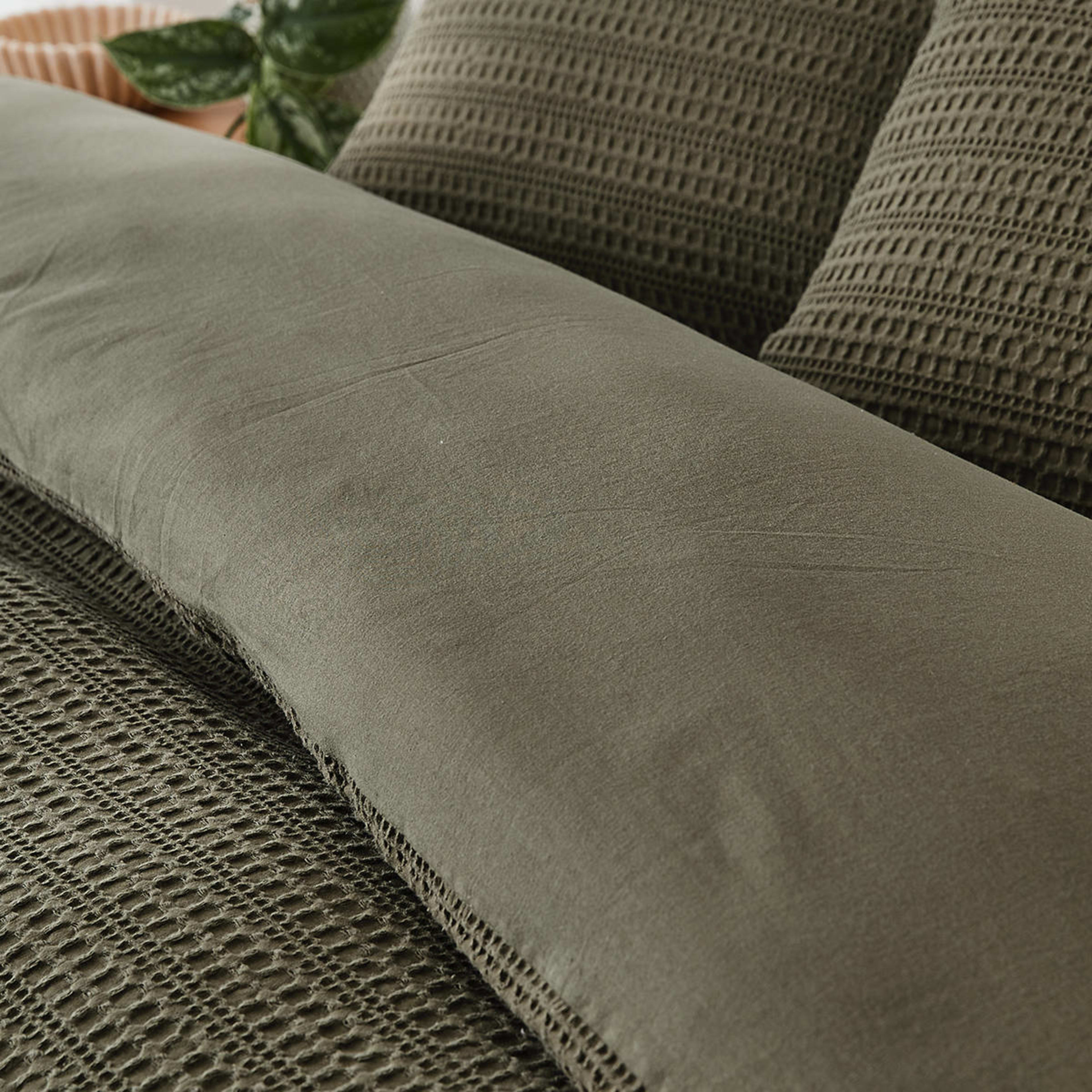 Makena Cotton Quilt Cover Set Queen Bed, Forest Kmart