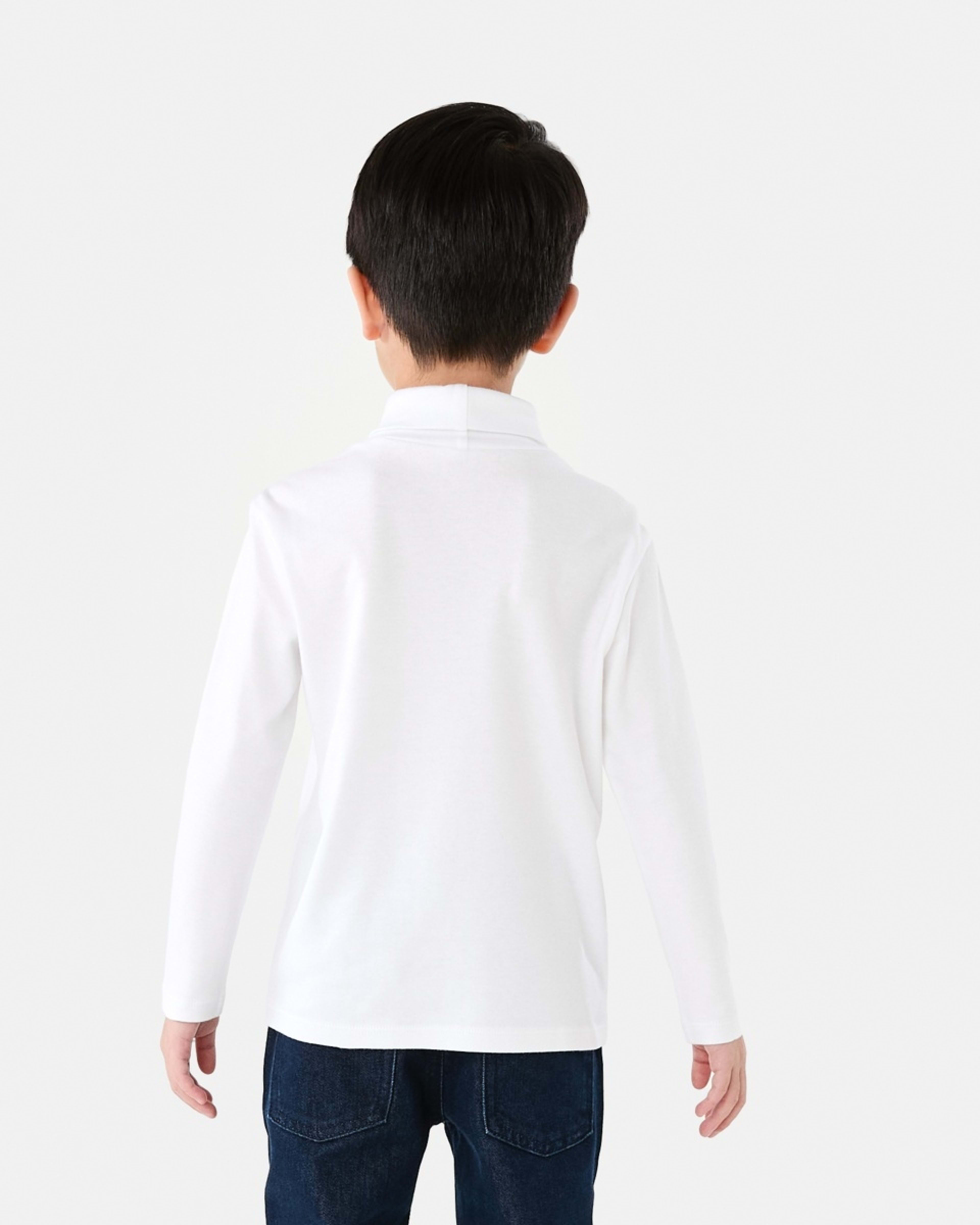 2 Long Sleeve Skivvy Top White, 2 of 8